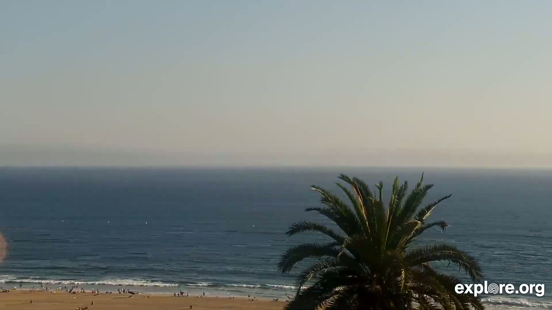 Santa Monica Beach & Pasific Palisades View Live Cam - Santa Monica, Los Angeles, California, USA