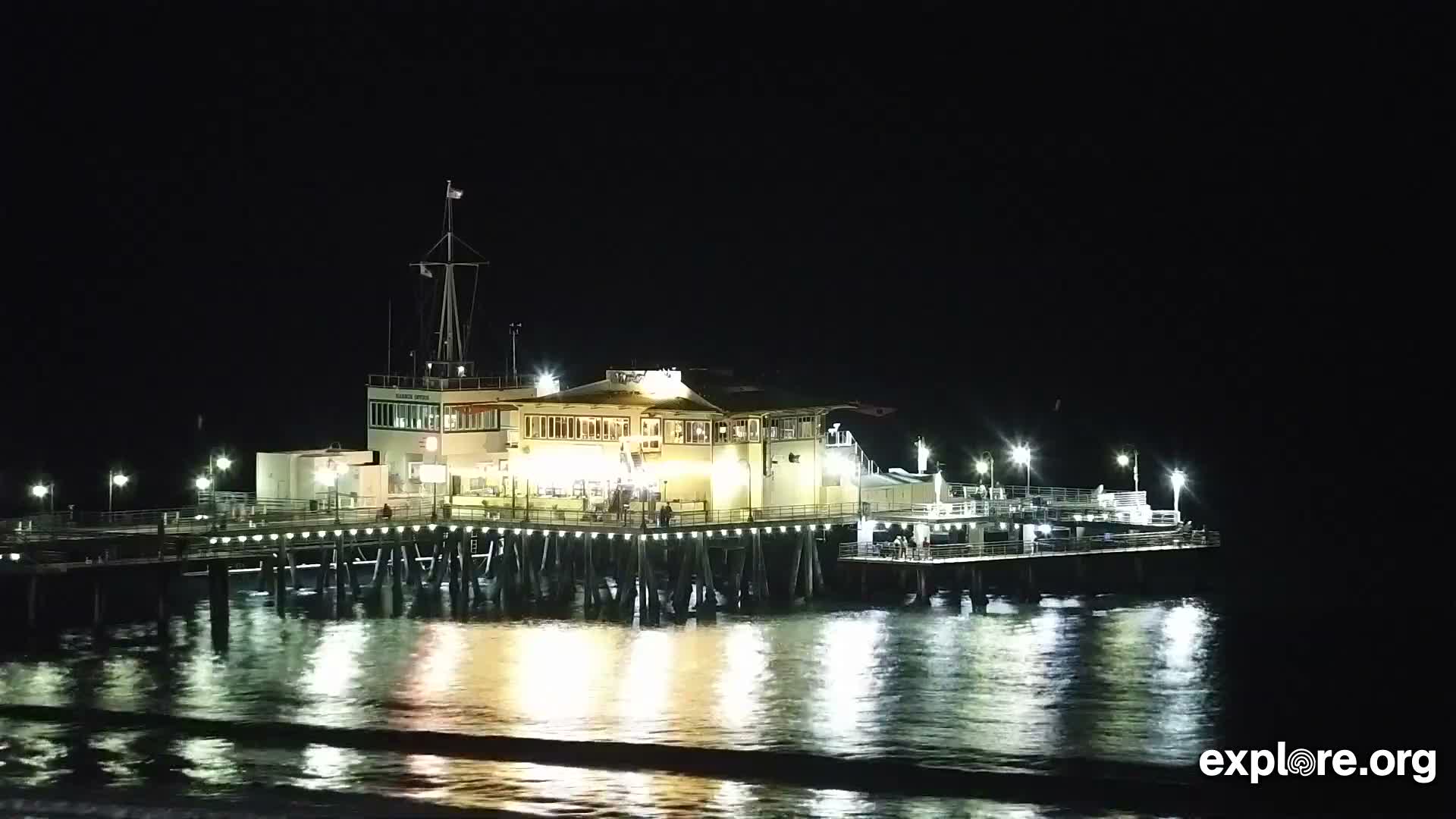 Santa Monica Beach & Pasific Palisades View Live Cam - Santa Monica, Los Angeles, California, USA