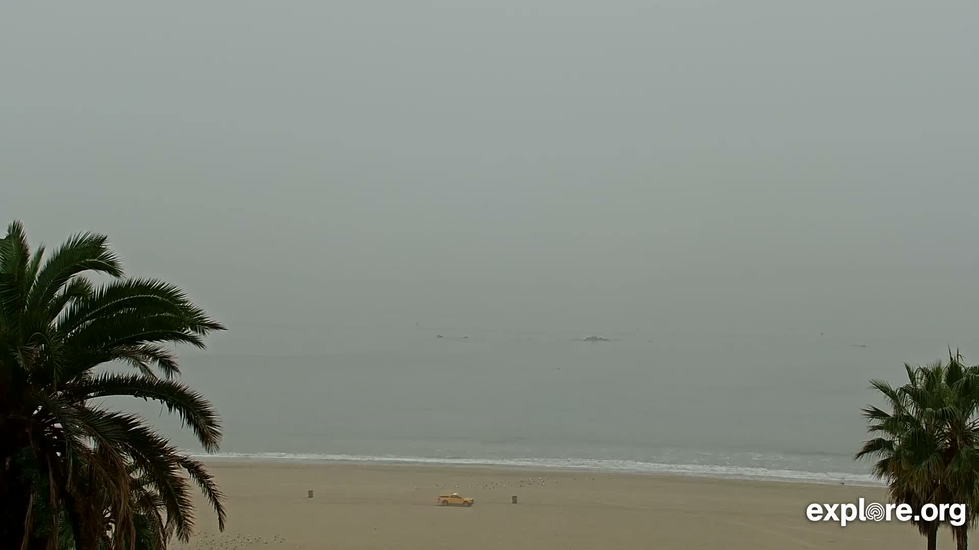 Santa Monica Beach & Pasific Palisades View Live Cam - Santa Monica, Los Angeles, California, USA