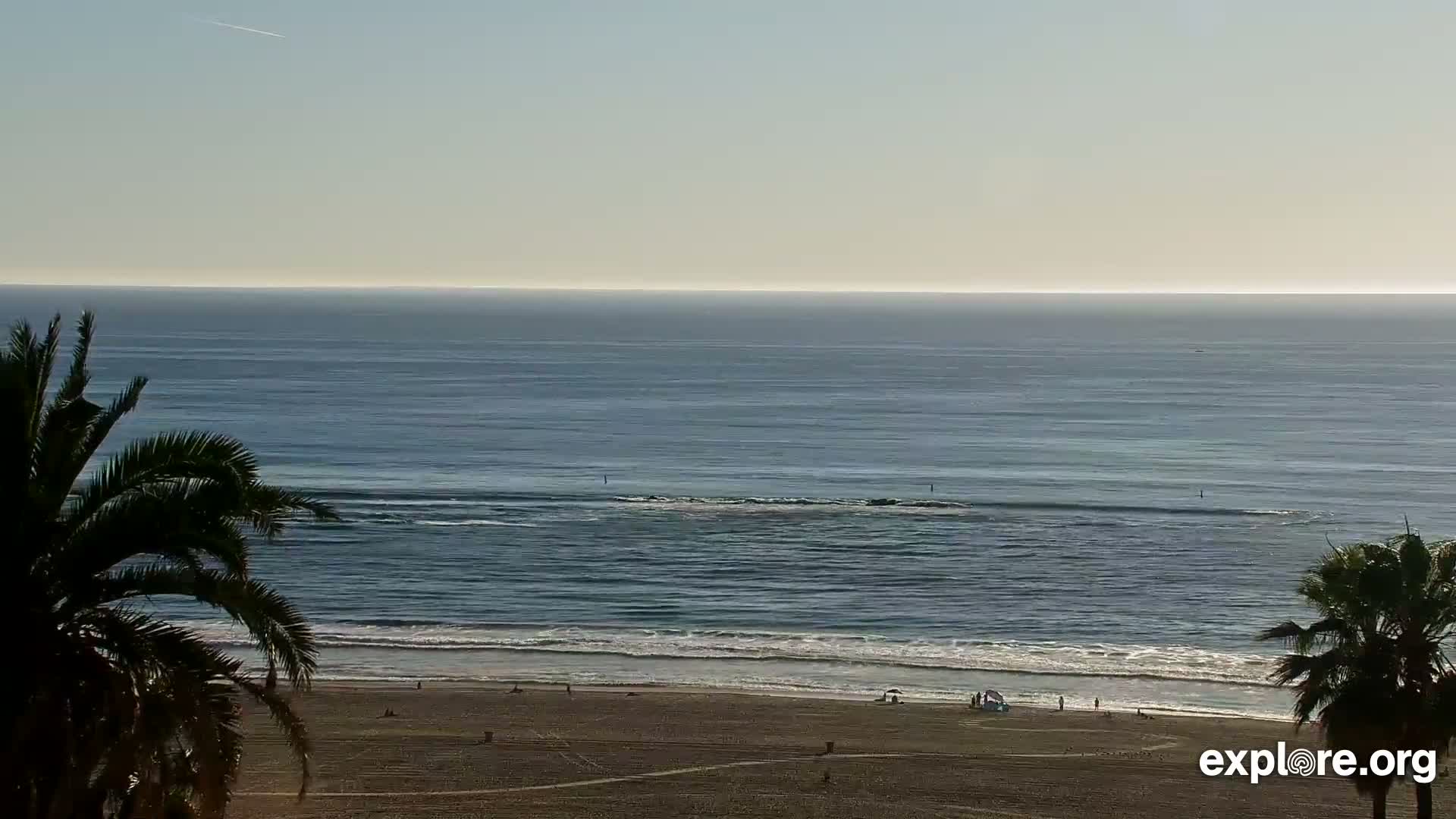 Santa Monica Beach & Pasific Palisades View Live Cam - Santa Monica, Los Angeles, California, USA