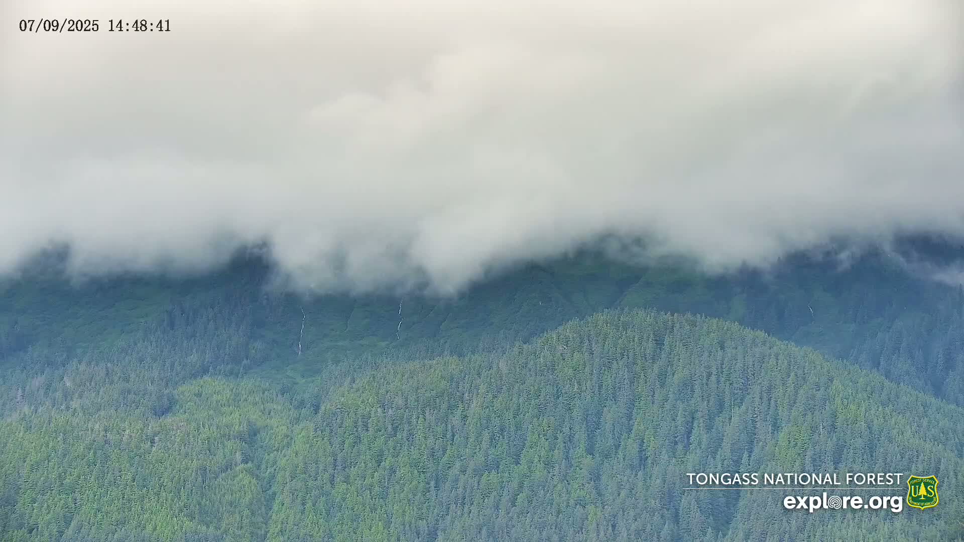 Mendenhall Glacier , Lake & Mountain Live Cam - Mendenhall Valley, Juneau, Alaska, USA