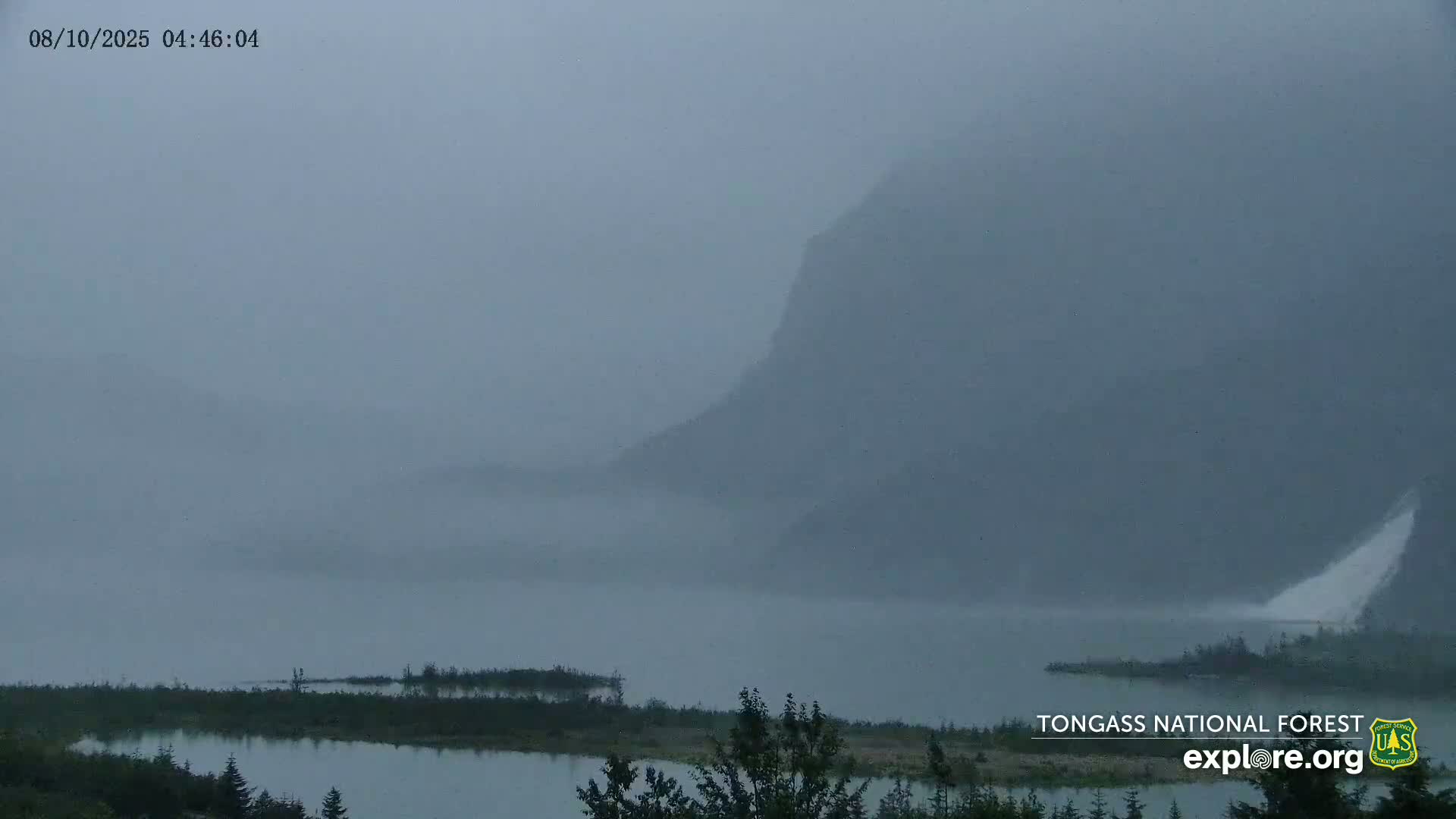 Mendenhall Glacier , Lake & Mountain Live Cam - Mendenhall Valley, Juneau, Alaska, USA