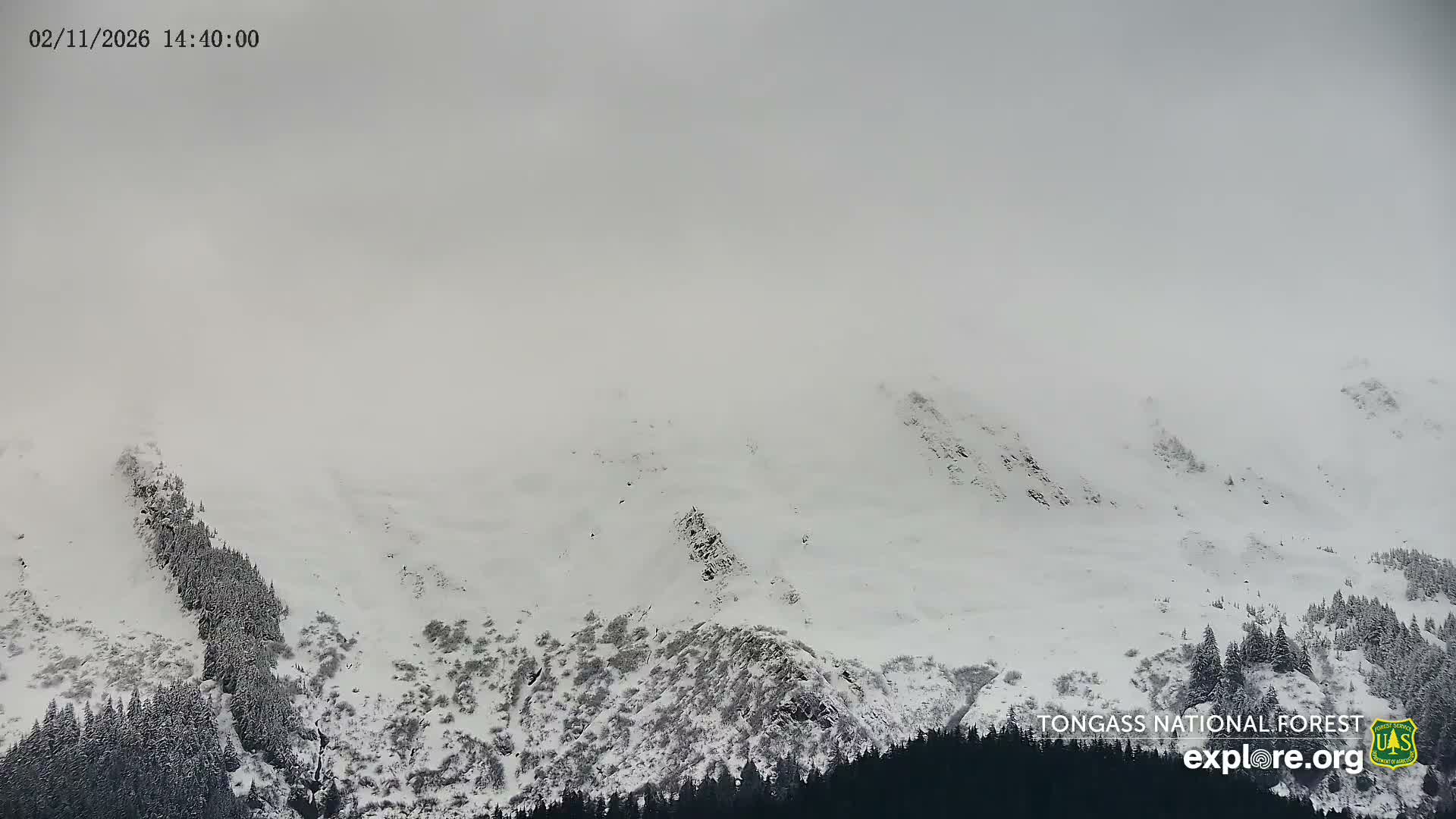 Mendenhall Glacier , Lake & Mountain Live Cam - Mendenhall Valley, Juneau, Alaska, USA