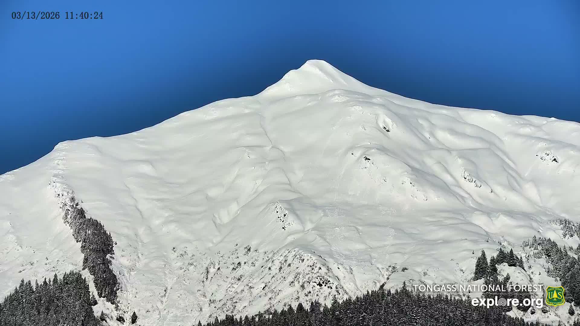 Mendenhall Glacier , Lake & Mountain Live Cam - Mendenhall Valley, Juneau, Alaska, USA