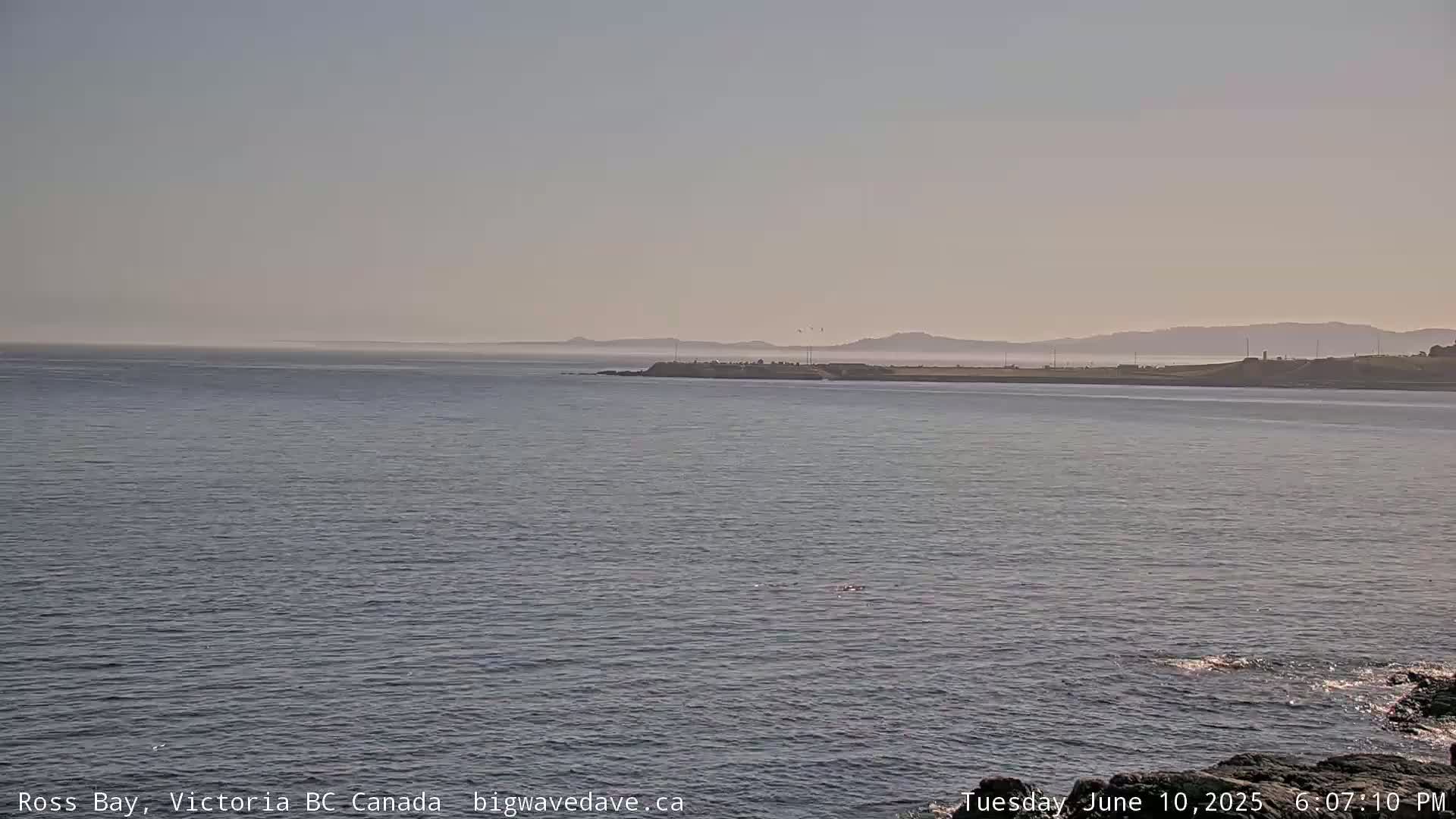 Fairfield District & Ross Bay Pasific & Trail Island Live Cam - Fairfield,  Victoria, Capital Regional District, British Columbia, Canada