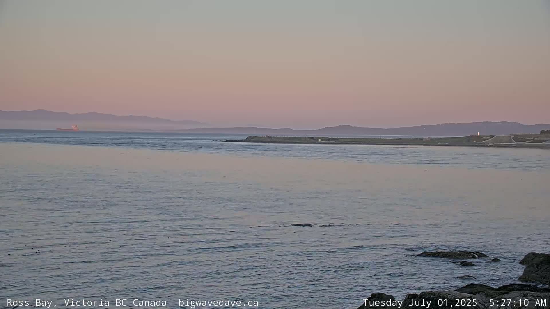 Fairfield District & Ross Bay Pasific & Trail Island Live Cam - Fairfield,  Victoria, Capital Regional District, British Columbia, Canada