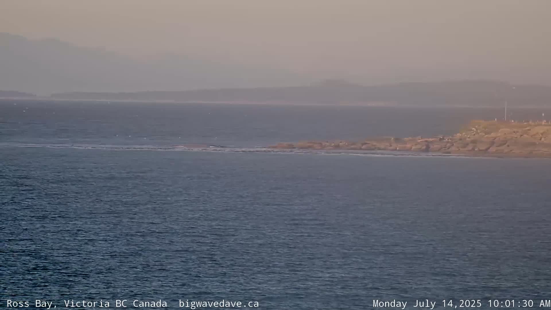 Fairfield District & Ross Bay Pasific & Trail Island Live Cam - Fairfield,  Victoria, Capital Regional District, British Columbia, Canada