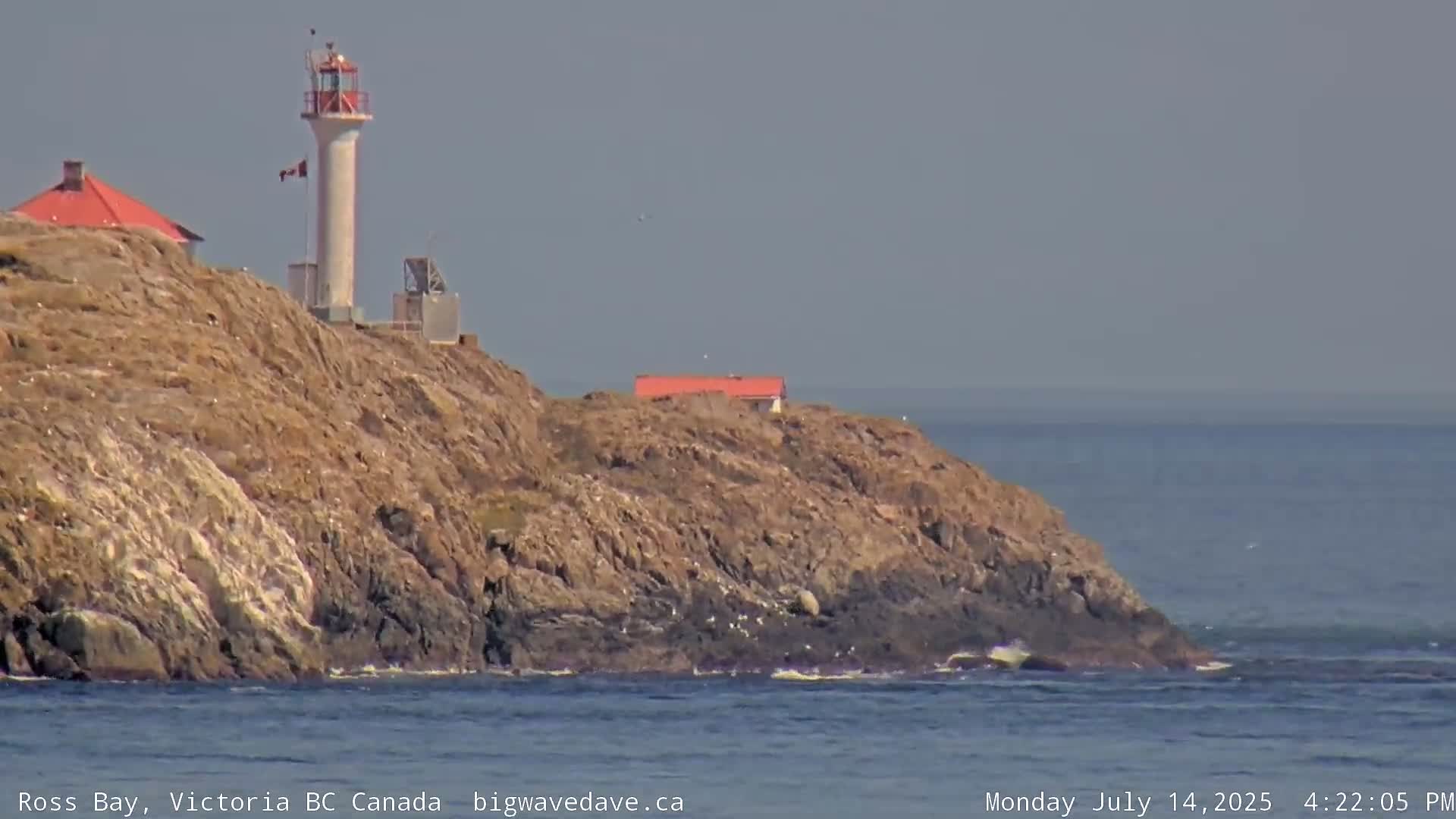 Fairfield District & Ross Bay Pasific & Trail Island Live Cam - Fairfield,  Victoria, Capital Regional District, British Columbia, Canada