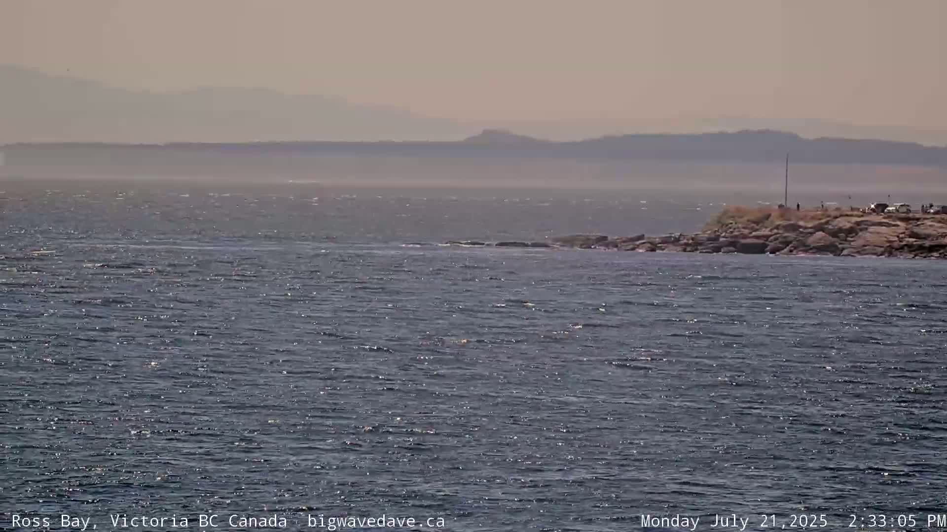 Fairfield District & Ross Bay Pasific & Trail Island Live Cam - Fairfield,  Victoria, Capital Regional District, British Columbia, Canada