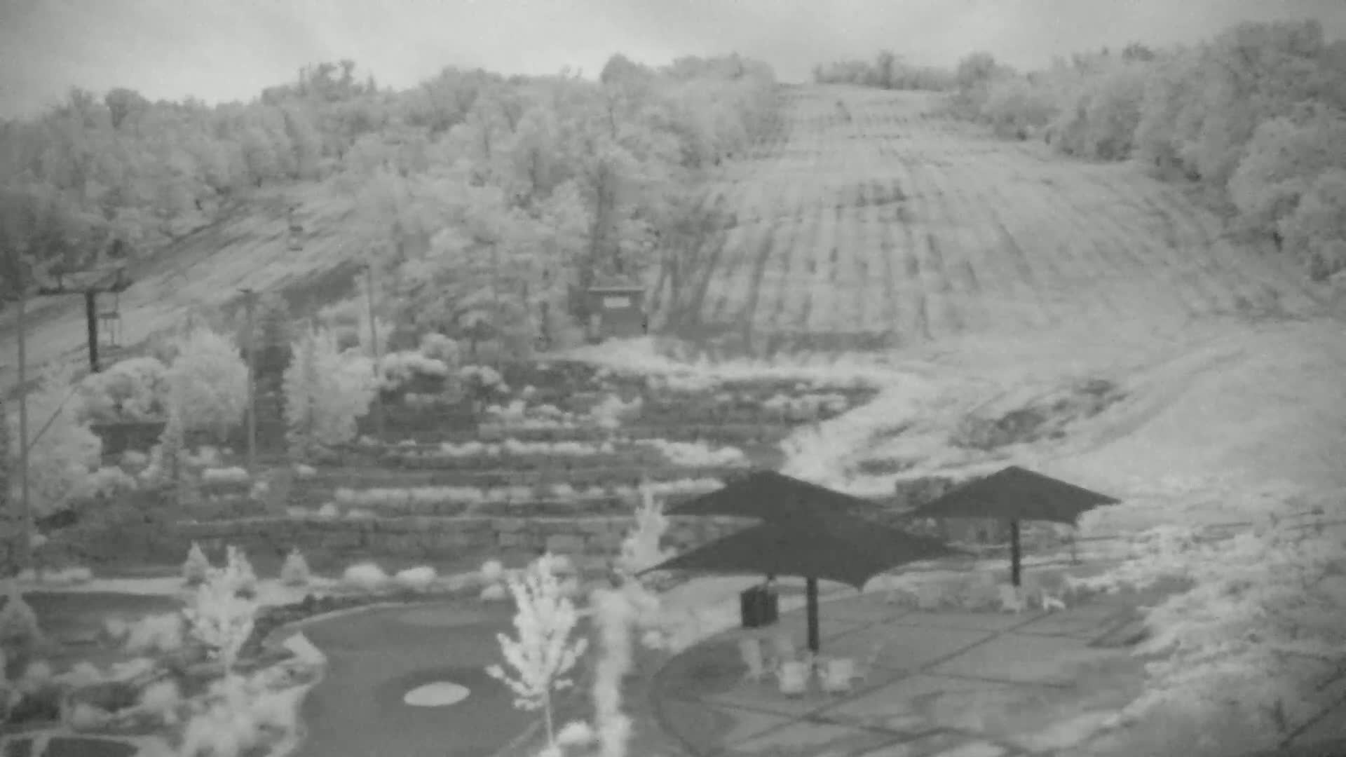 Blue Mountain Village Base Ski Slope and Ropeway Live Cam - Collingwood, Blue Mountains, Simcoe, Ontario, Canada