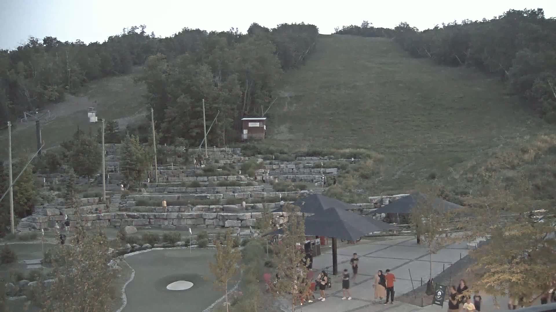 Blue Mountain Village Base Ski Slope and Ropeway Live Cam - Collingwood, Blue Mountains, Simcoe, Ontario, Canada
