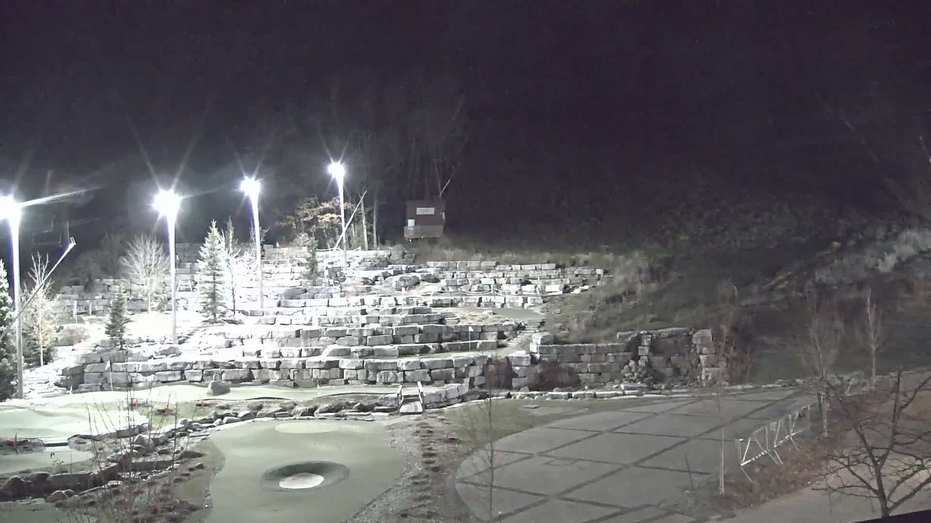 Blue Mountain Village Base Ski Slope and Ropeway Live Cam - Collingwood, Blue Mountains, Simcoe, Ontario, Canada