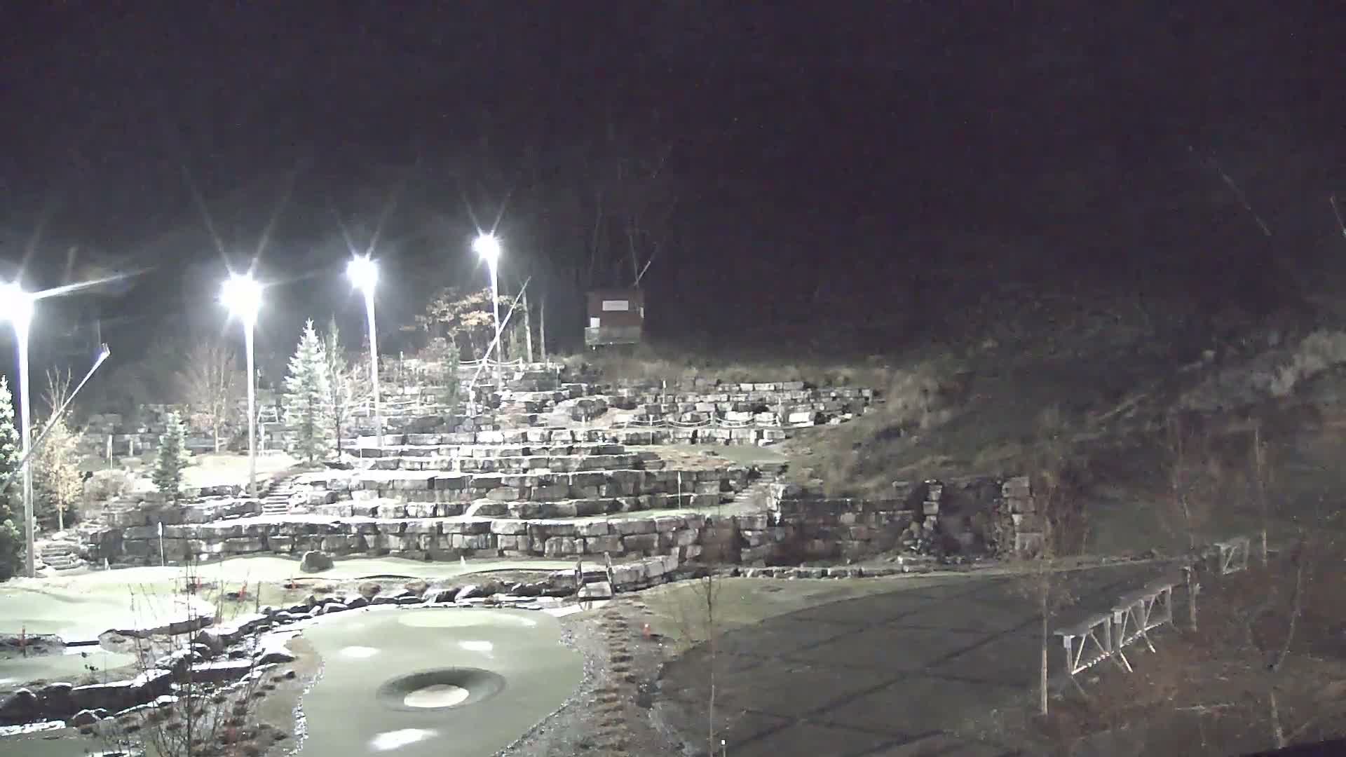 Blue Mountain Village Base Ski Slope and Ropeway Live Cam - Collingwood, Blue Mountains, Simcoe, Ontario, Canada