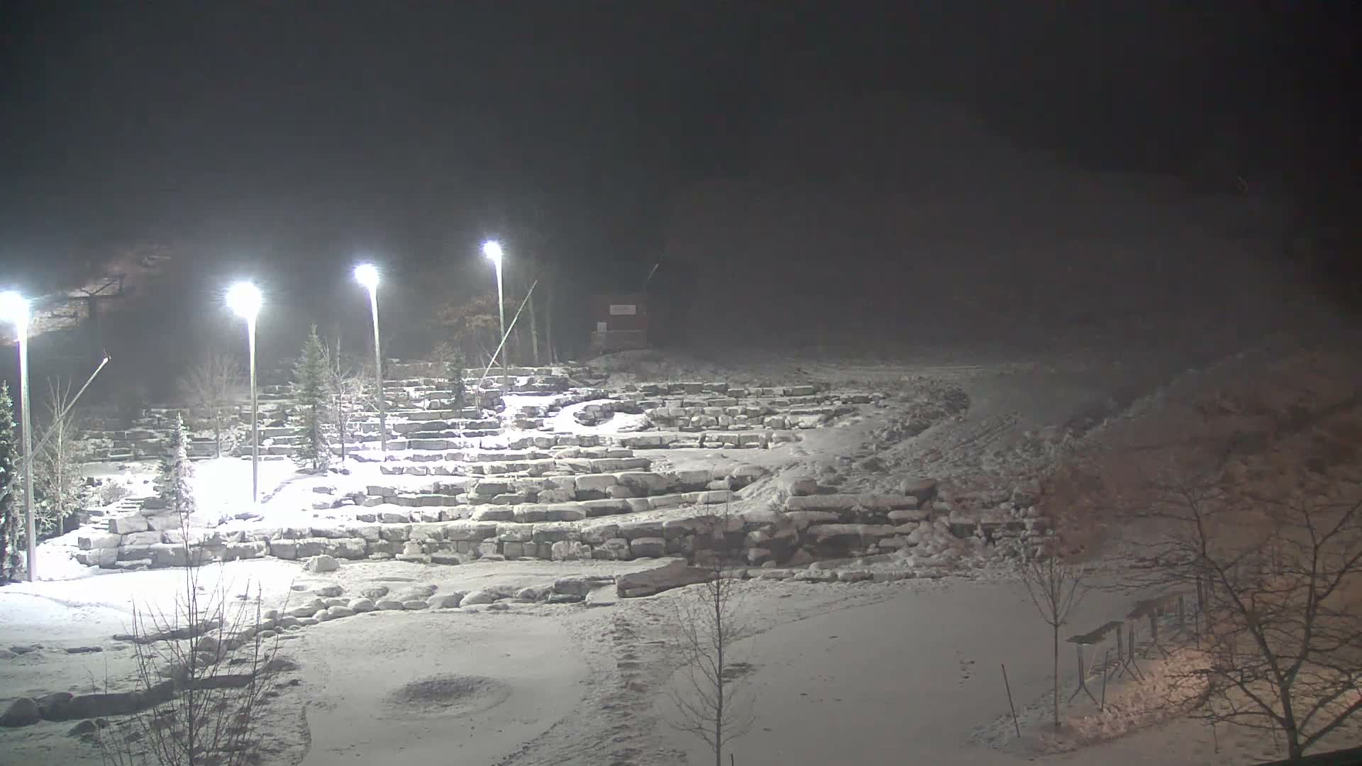Blue Mountain Village Base Ski Slope and Ropeway Live Cam - Collingwood, Blue Mountains, Simcoe, Ontario, Canada