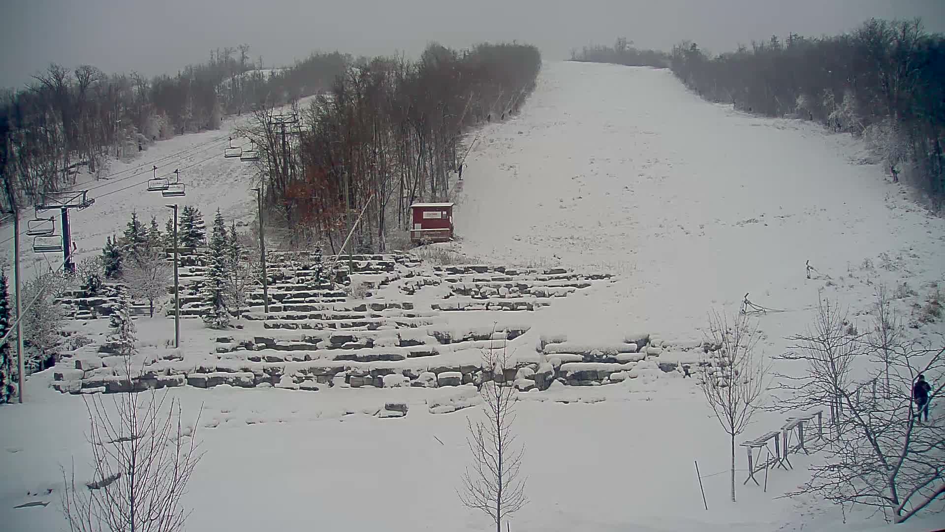 Blue Mountain Village Base Ski Slope and Ropeway Live Cam - Collingwood, Blue Mountains, Simcoe, Ontario, Canada
