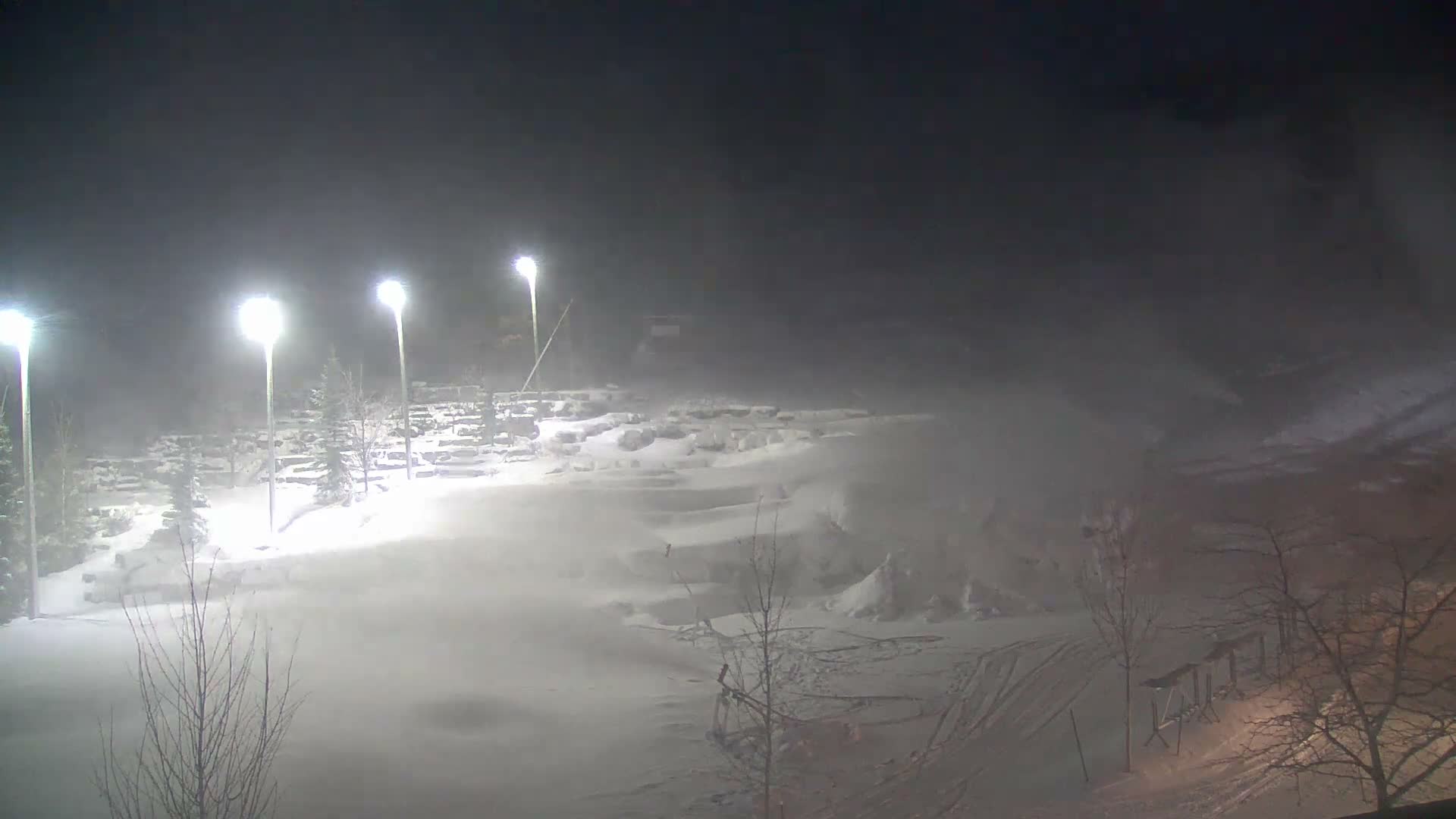 Blue Mountain Village Base Ski Slope and Ropeway Live Cam - Collingwood, Blue Mountains, Simcoe, Ontario, Canada