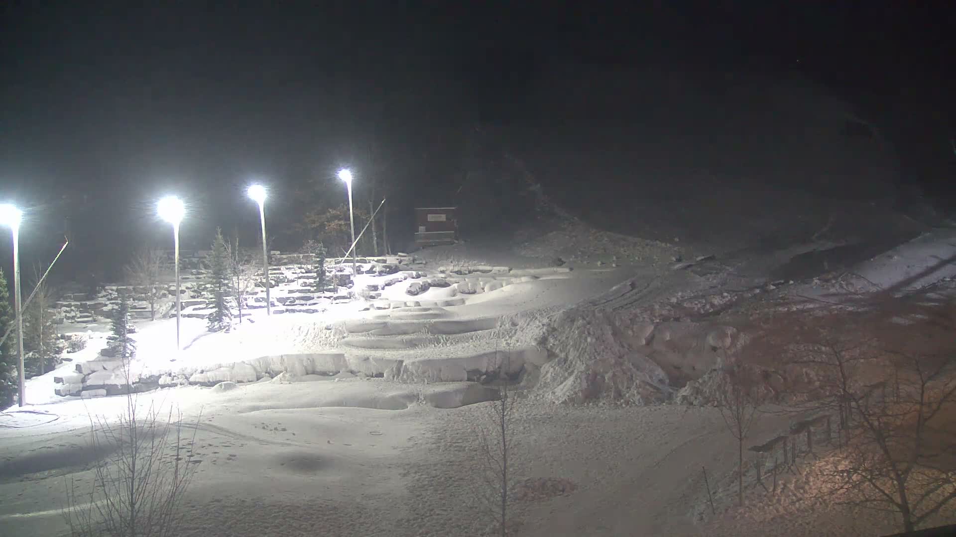 Blue Mountain Village Base Ski Slope and Ropeway Live Cam - Collingwood, Blue Mountains, Simcoe, Ontario, Canada