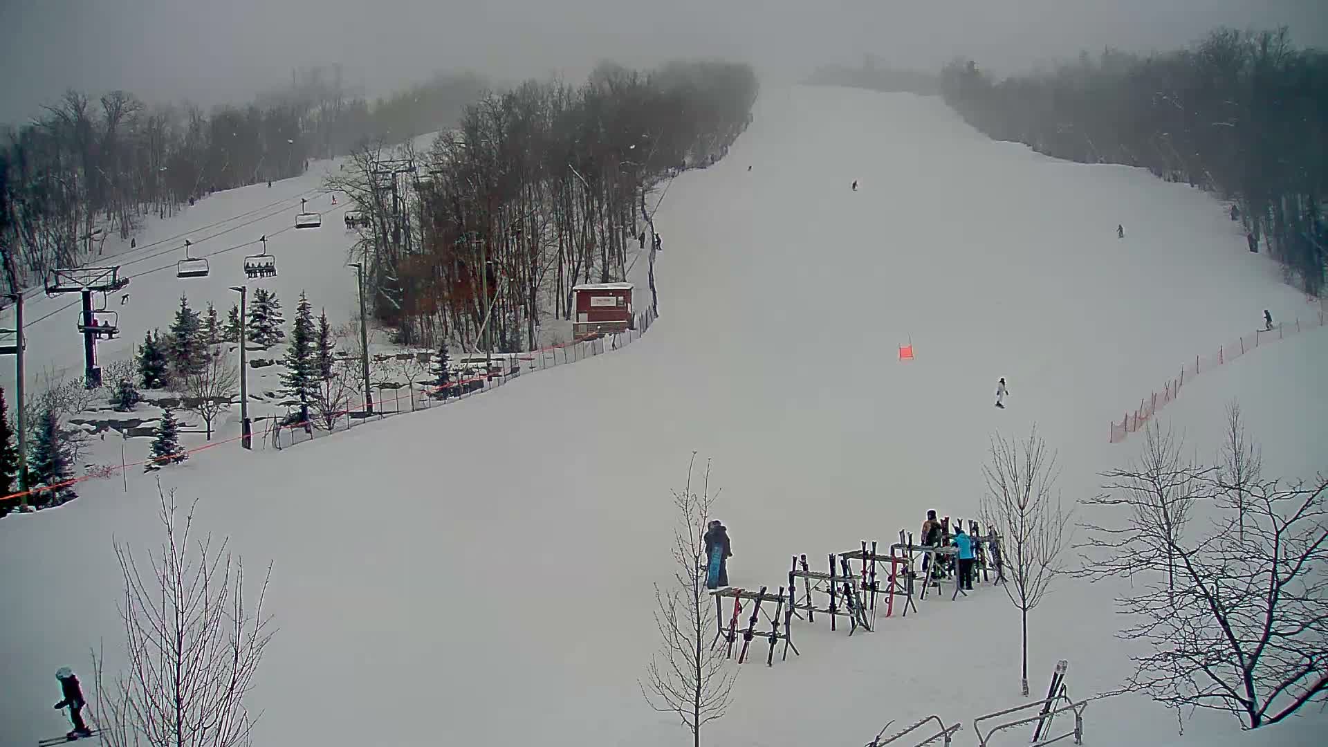 Blue Mountain Village Base Ski Slope and Ropeway Live Cam - Collingwood, Blue Mountains, Simcoe, Ontario, Canada