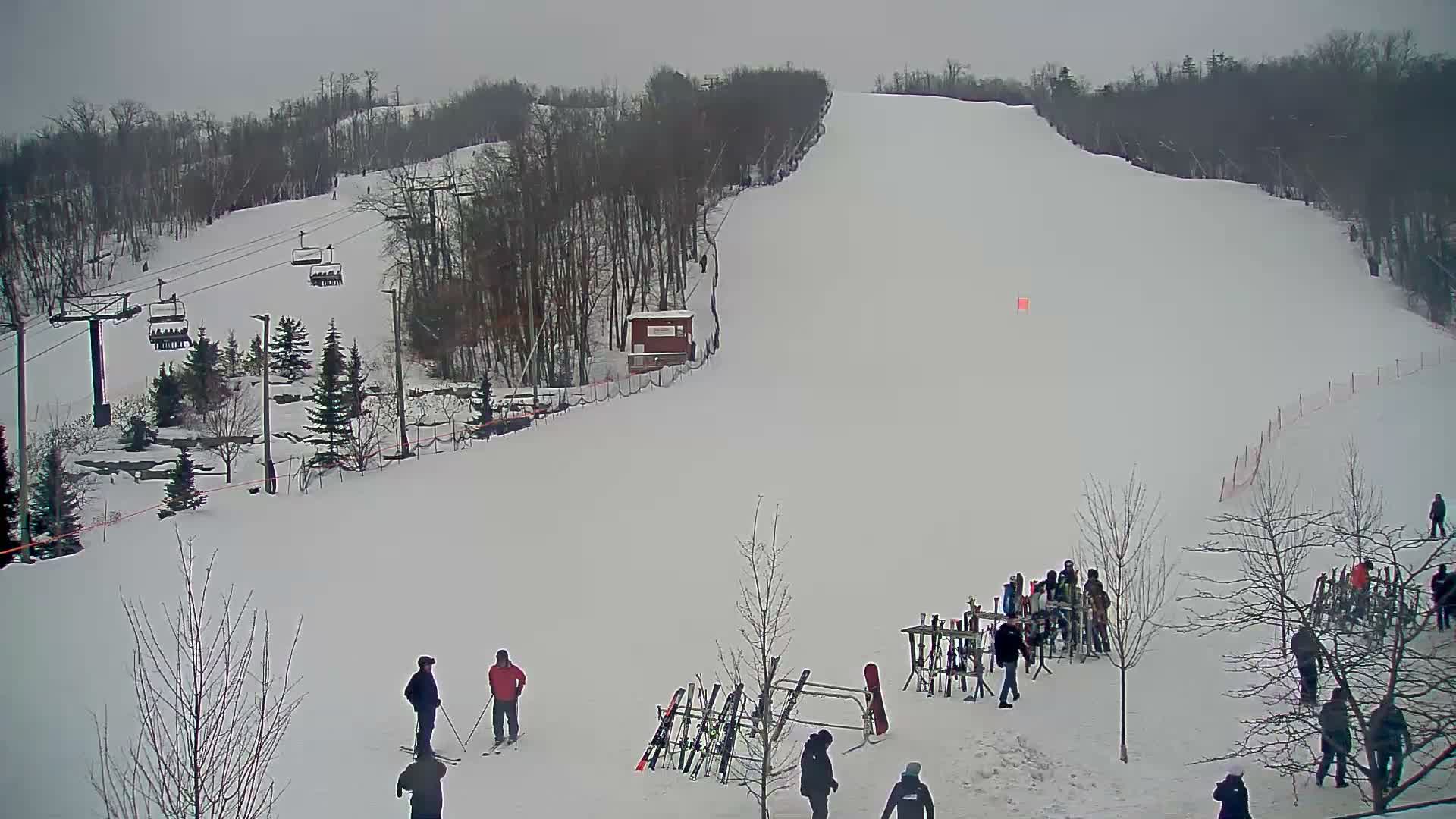 Blue Mountain Village Base Ski Slope and Ropeway Live Cam - Collingwood, Blue Mountains, Simcoe, Ontario, Canada