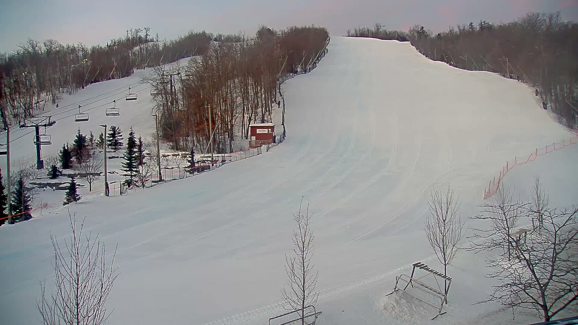 Blue Mountain Village Base Ski Slope and Ropeway Live Cam - Collingwood, Blue Mountains, Simcoe, Ontario, Canada