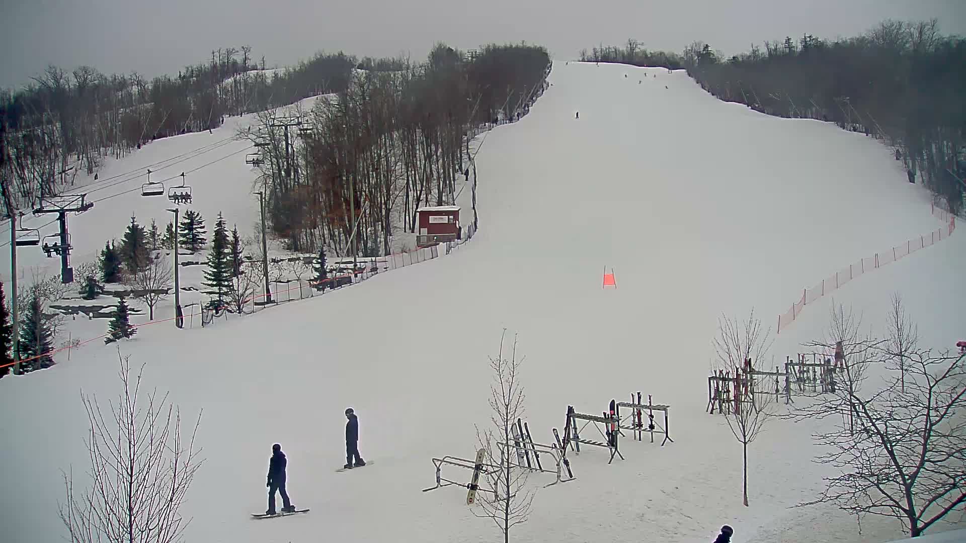 Blue Mountain Village Base Ski Slope and Ropeway Live Cam - Collingwood, Blue Mountains, Simcoe, Ontario, Canada