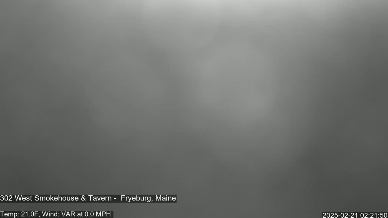 A blurry, gray image shows an overcast sky with no visible details.