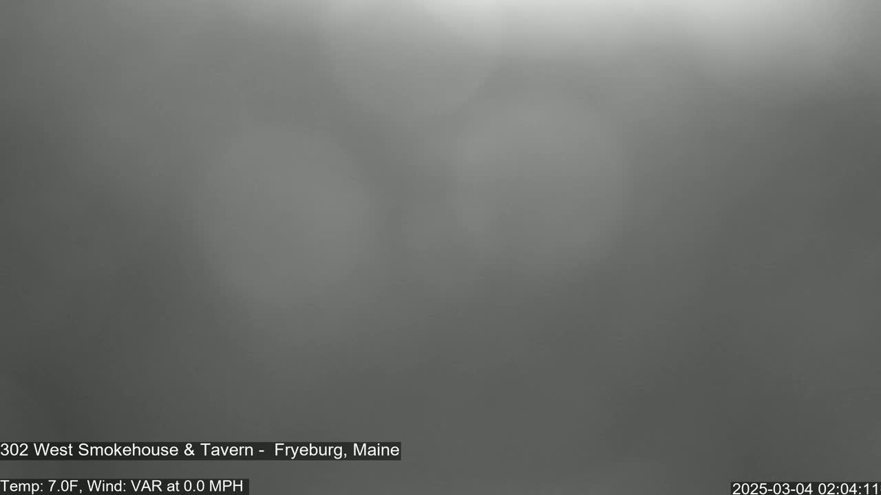 A blurry, gray image shows an overcast sky with no visible features.