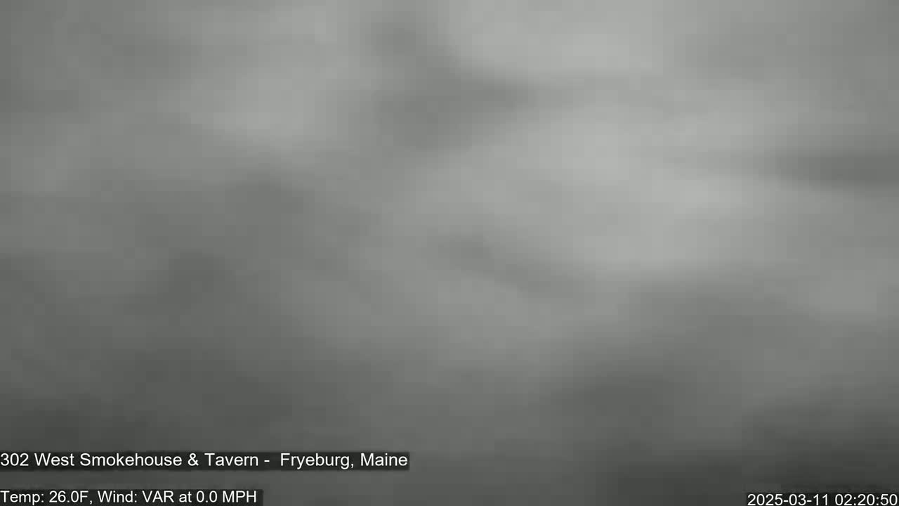 A blurry, overcast outdoor scene shows a gray sky with little to no discernible features.