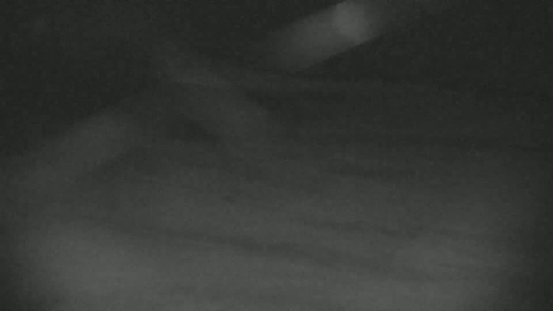 A blurry, dark gray image shows indistinct shapes and textures, possibly suggestive of a nighttime, foggy or snowy scene.