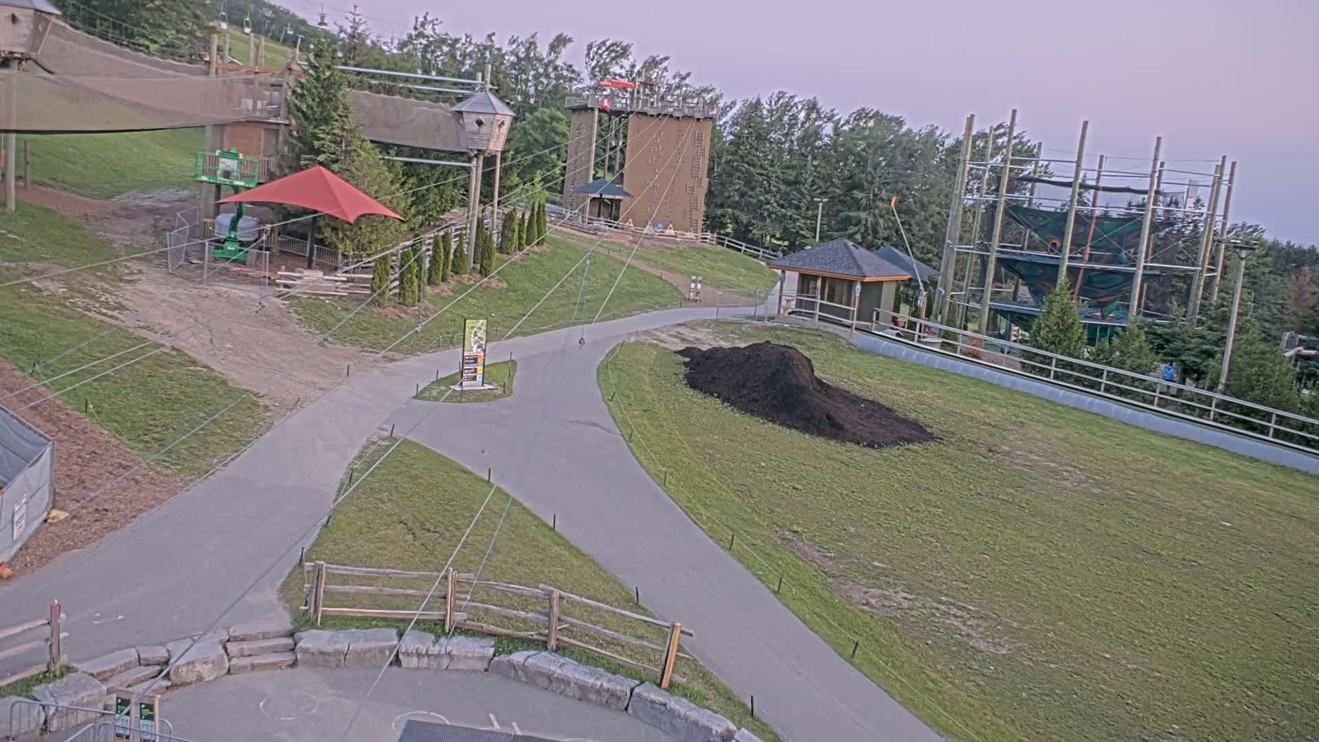 Blue Mountain Village Hotel Area & Collingwood City Skyline Live Cam - Collingwood, Blue Mountains, Simcoe, Ontario, Canada