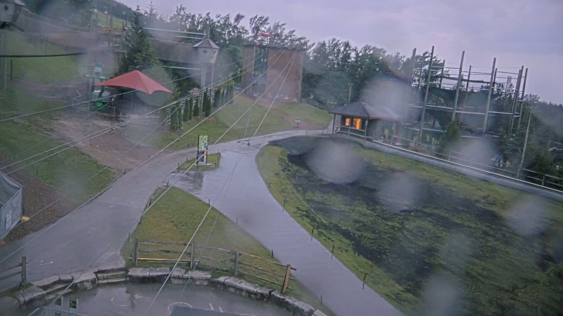 Blue Mountain Village Hotel Area & Collingwood City Skyline Live Cam - Collingwood, Blue Mountains, Simcoe, Ontario, Canada