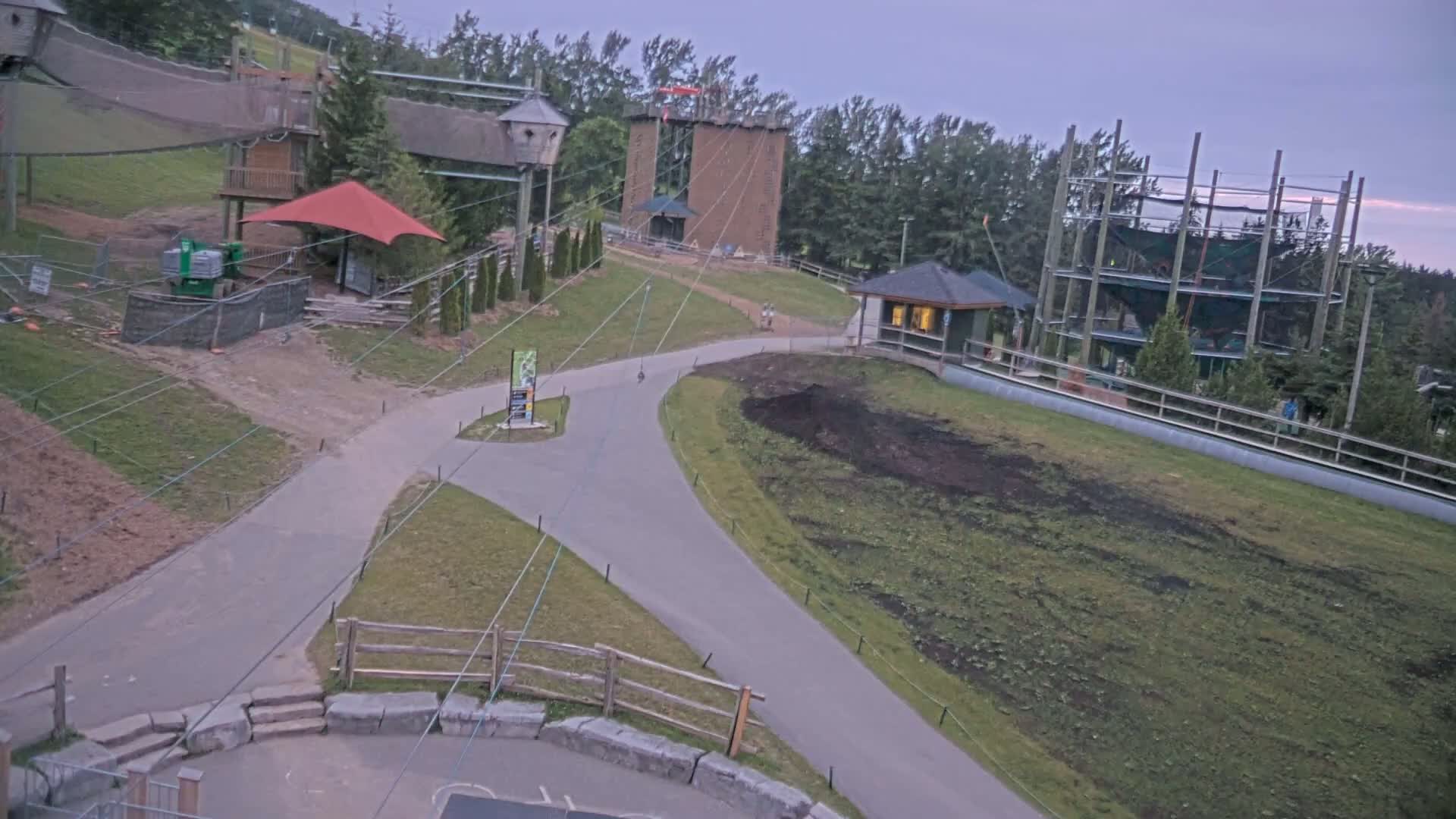Blue Mountain Village Hotel Area & Collingwood City Skyline Live Cam - Collingwood, Blue Mountains, Simcoe, Ontario, Canada