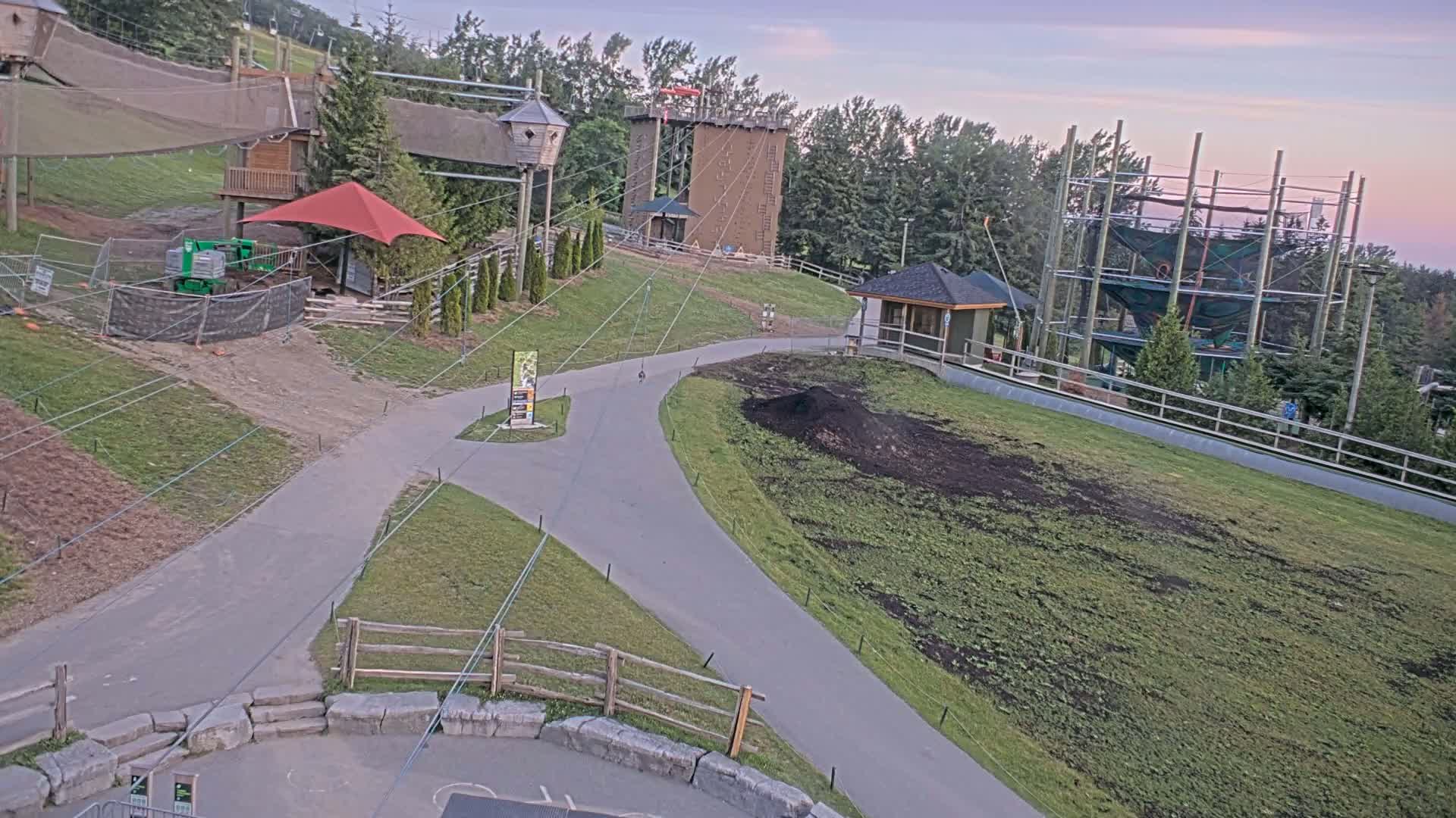 Blue Mountain Village Hotel Area & Collingwood City Skyline Live Cam - Collingwood, Blue Mountains, Simcoe, Ontario, Canada
