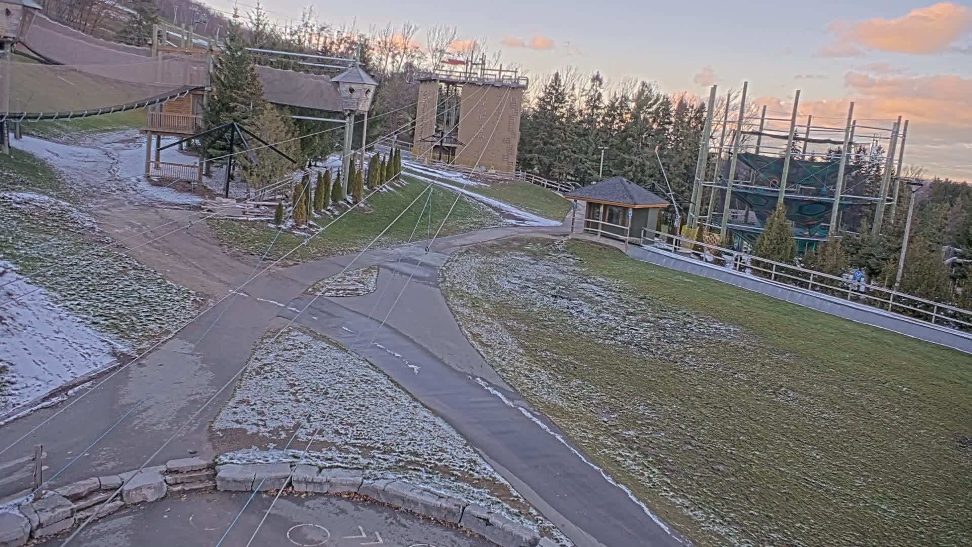 Blue Mountain Village Hotel Area & Collingwood City Skyline Live Cam - Collingwood, Blue Mountains, Simcoe, Ontario, Canada