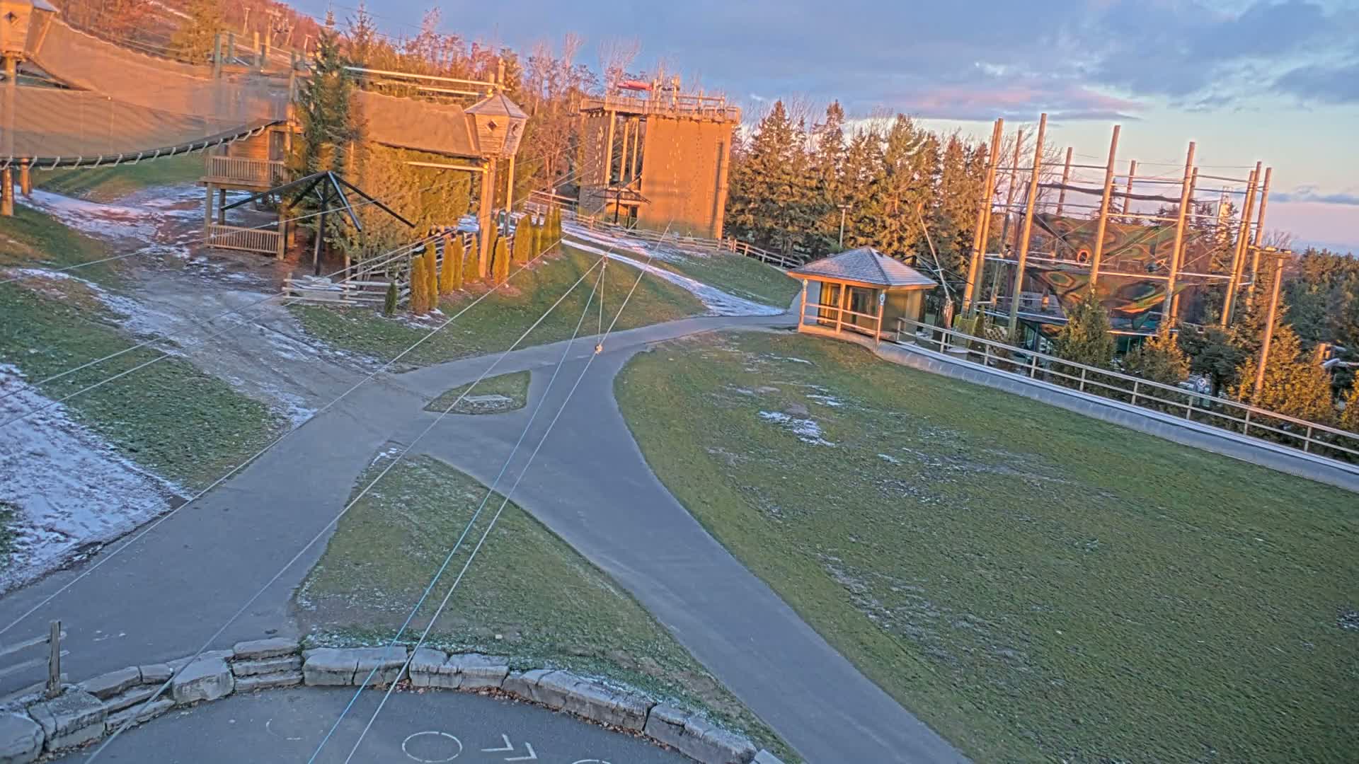Blue Mountain Village Hotel Area & Collingwood City Skyline Live Cam - Collingwood, Blue Mountains, Simcoe, Ontario, Canada