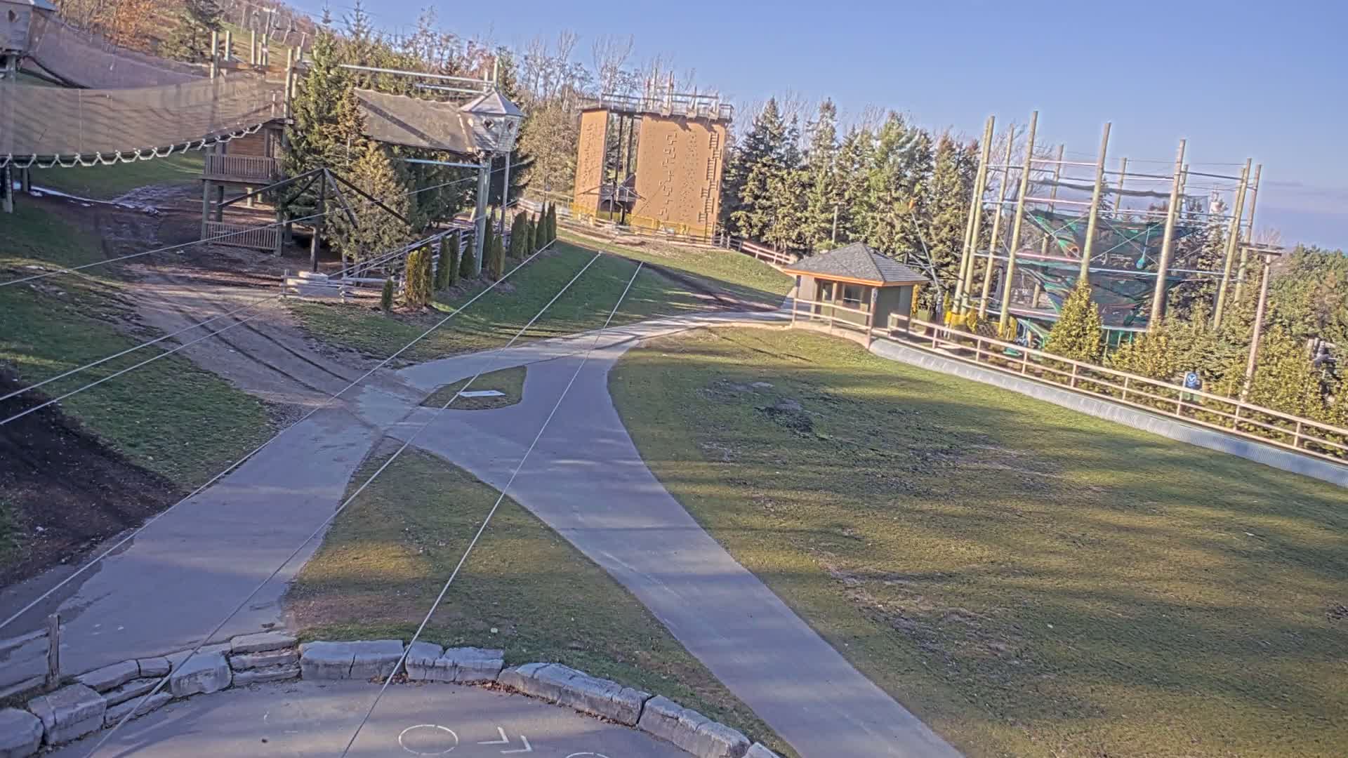 Blue Mountain Village Hotel Area & Collingwood City Skyline Live Cam - Collingwood, Blue Mountains, Simcoe, Ontario, Canada