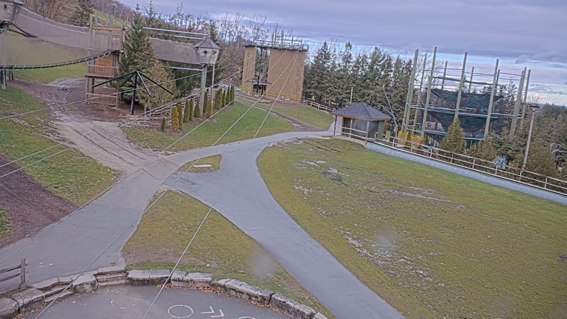 Blue Mountain Village Hotel Area & Collingwood City Skyline Live Cam - Collingwood, Blue Mountains, Simcoe, Ontario, Canada