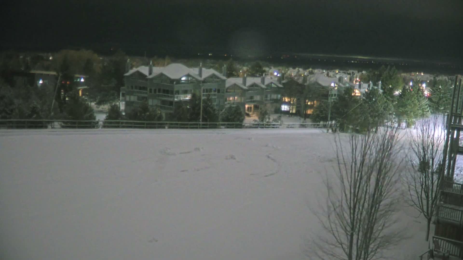 Blue Mountain Village Hotel Area & Collingwood City Skyline Live Cam - Collingwood, Blue Mountains, Simcoe, Ontario, Canada