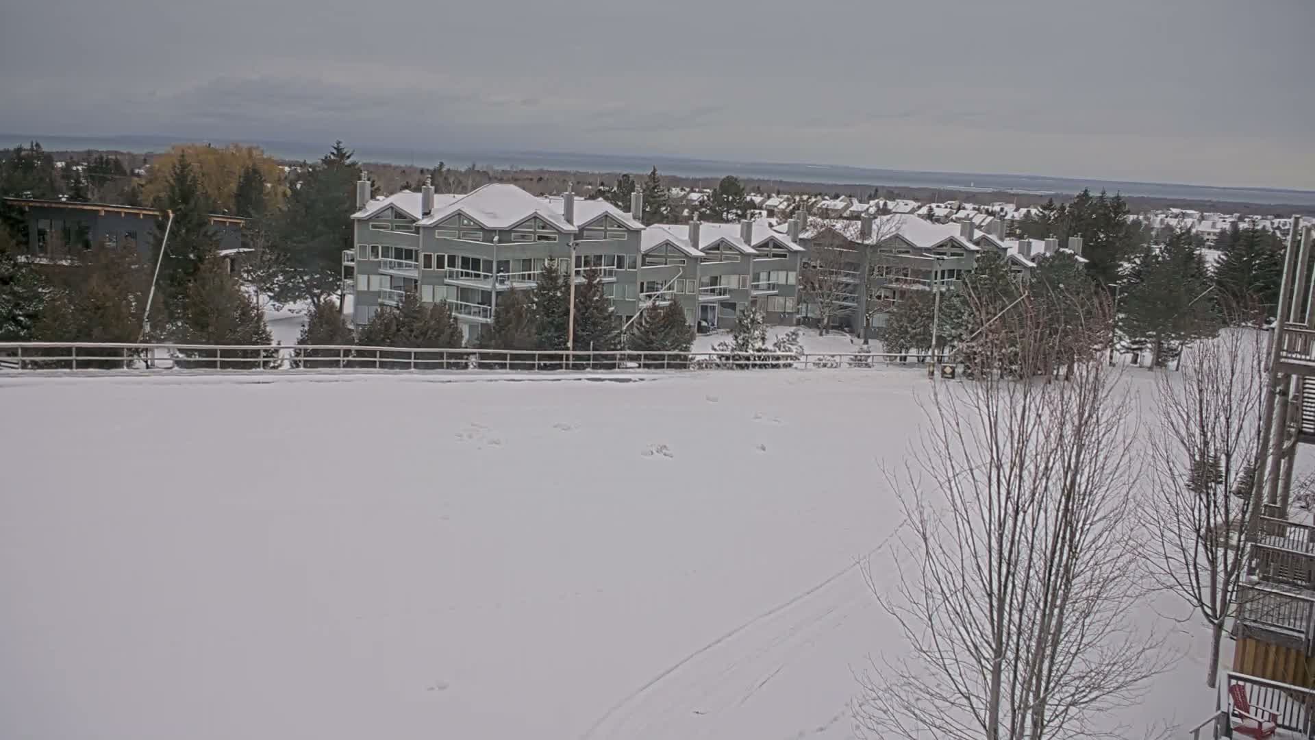 Blue Mountain Village Hotel Area & Collingwood City Skyline Live Cam - Collingwood, Blue Mountains, Simcoe, Ontario, Canada