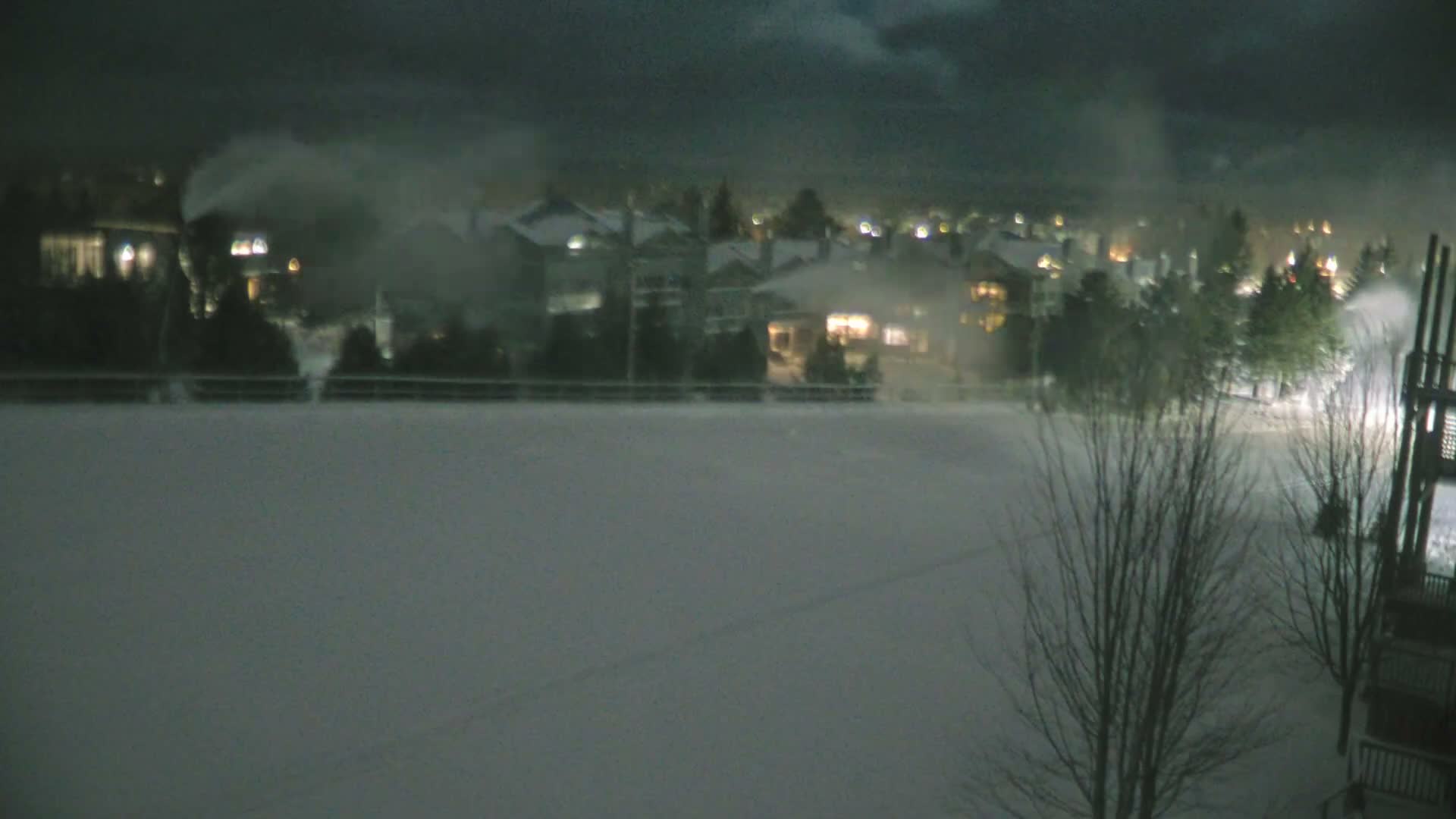 Blue Mountain Village Hotel Area & Collingwood City Skyline Live Cam - Collingwood, Blue Mountains, Simcoe, Ontario, Canada