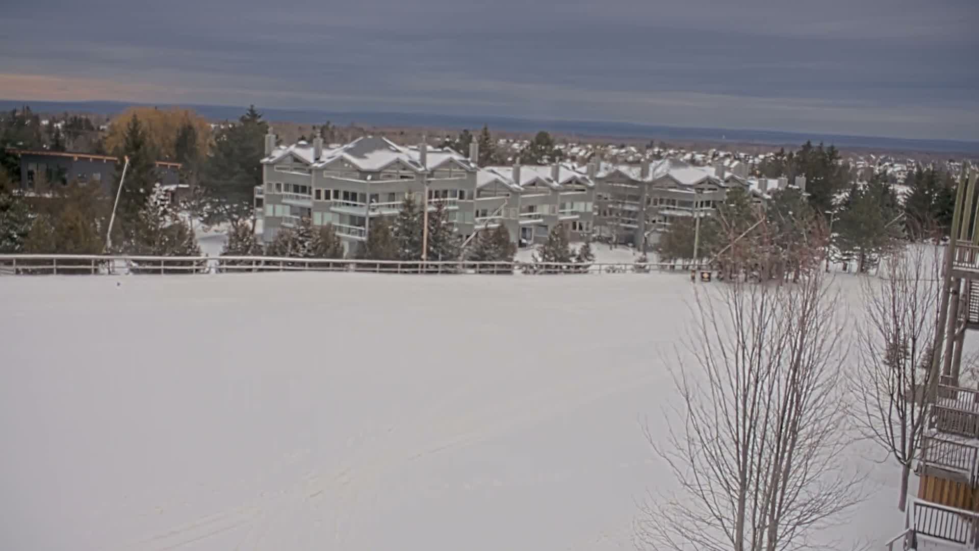 Blue Mountain Village Hotel Area & Collingwood City Skyline Live Cam - Collingwood, Blue Mountains, Simcoe, Ontario, Canada