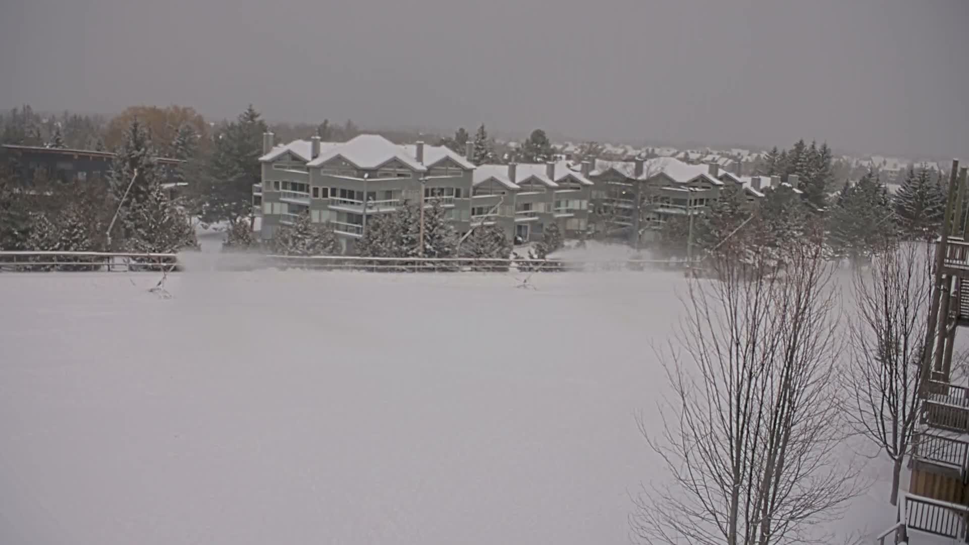 Blue Mountain Village Hotel Area & Collingwood City Skyline Live Cam - Collingwood, Blue Mountains, Simcoe, Ontario, Canada