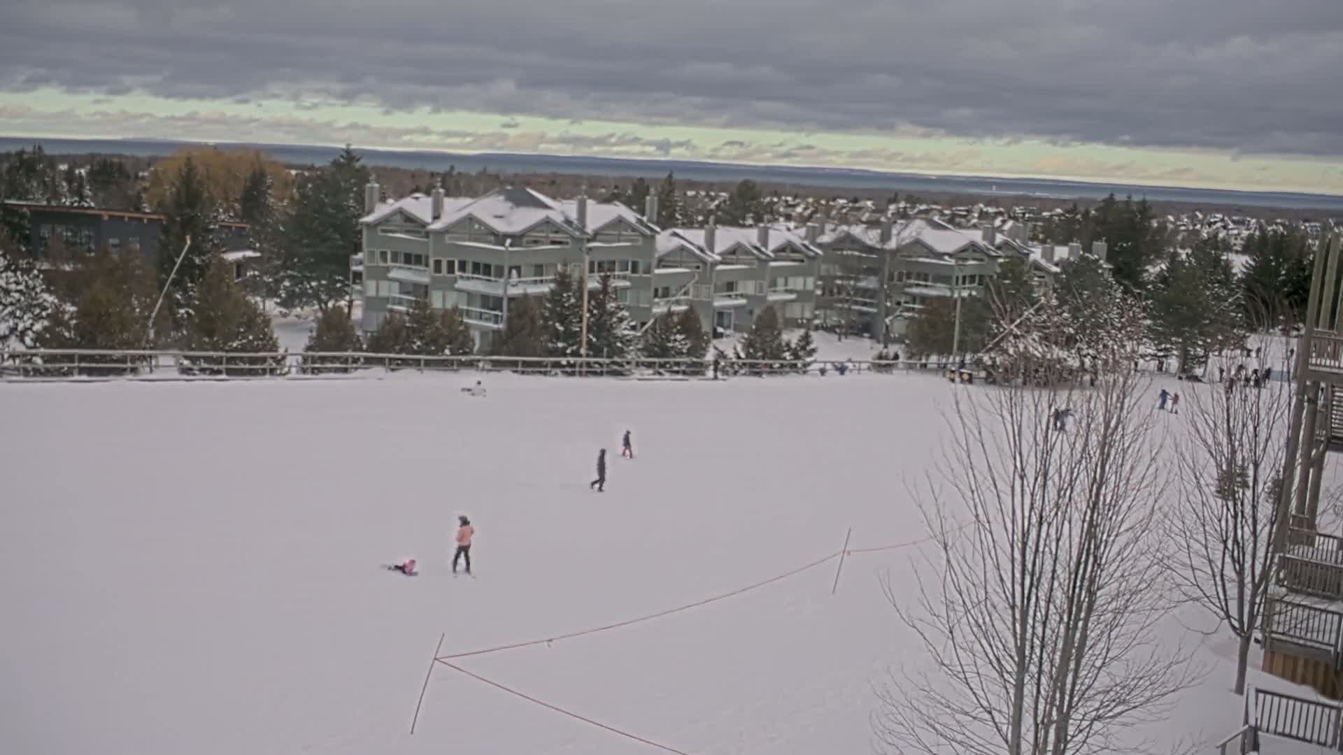 Blue Mountain Village Hotel Area & Collingwood City Skyline Live Cam - Collingwood, Blue Mountains, Simcoe, Ontario, Canada