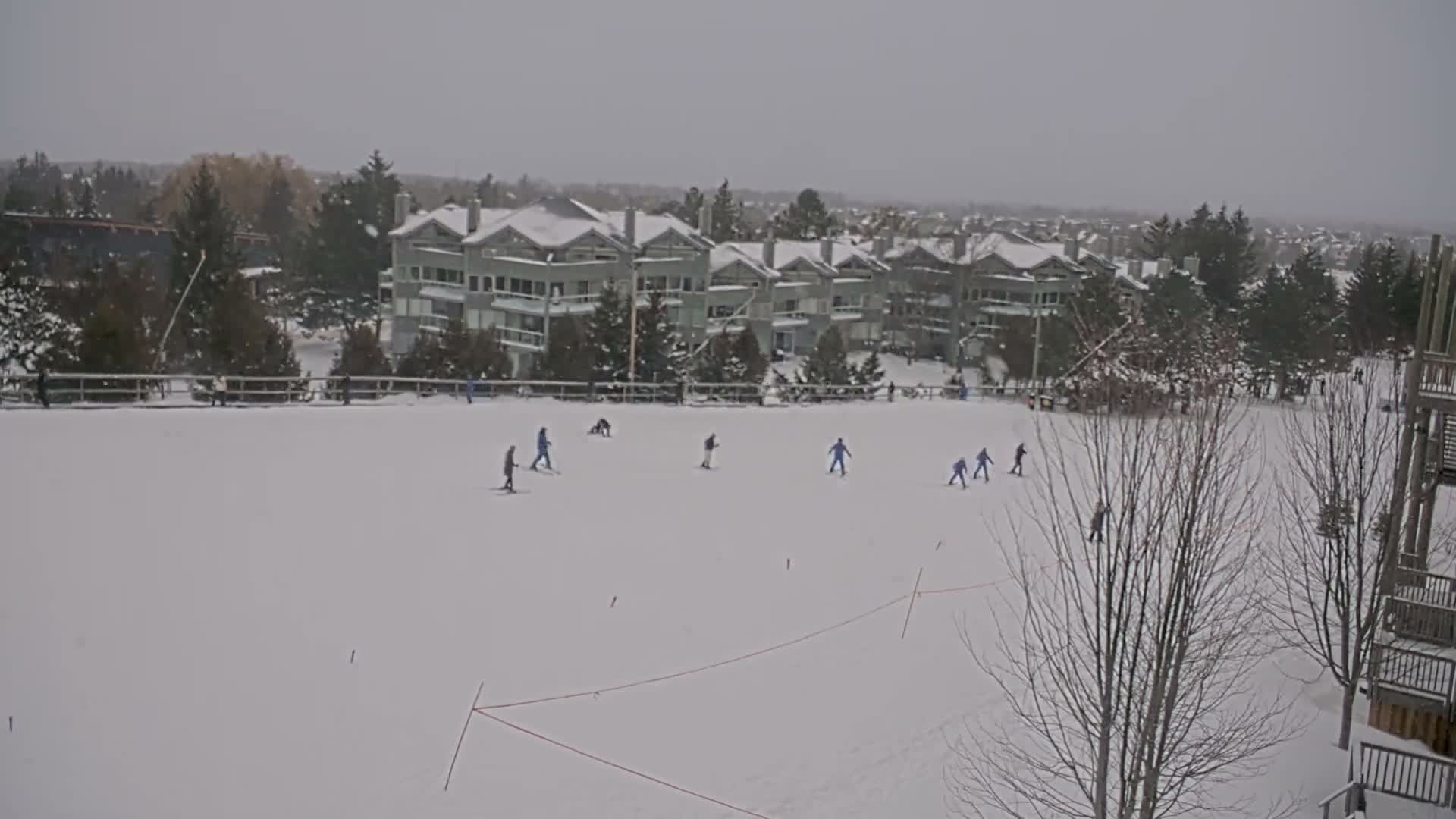 Blue Mountain Village Hotel Area & Collingwood City Skyline Live Cam - Collingwood, Blue Mountains, Simcoe, Ontario, Canada