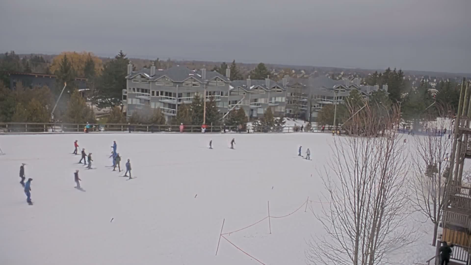 Blue Mountain Village Hotel Area & Collingwood City Skyline Live Cam - Collingwood, Blue Mountains, Simcoe, Ontario, Canada