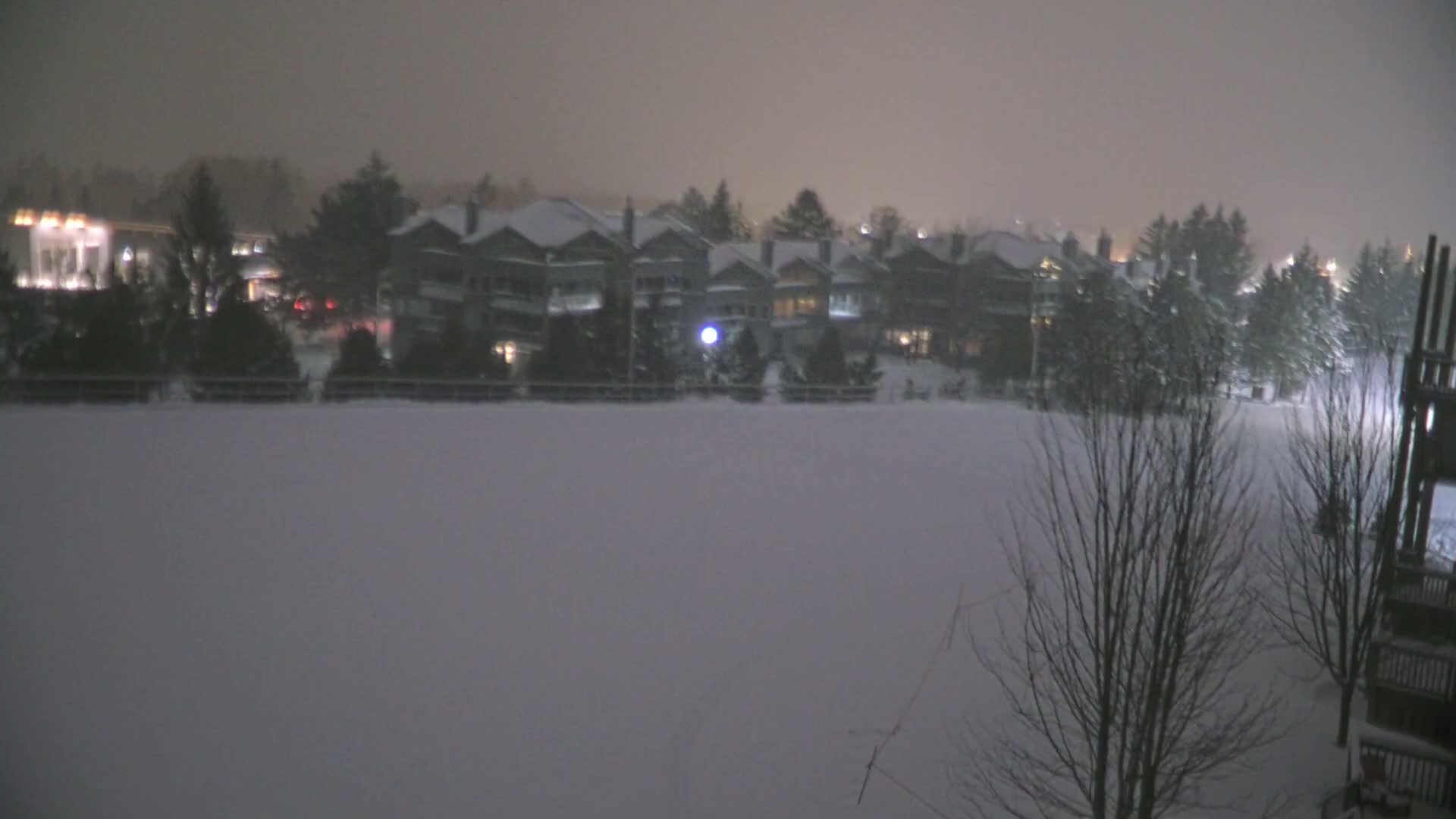 Blue Mountain Village Hotel Area & Collingwood City Skyline Live Cam - Collingwood, Blue Mountains, Simcoe, Ontario, Canada