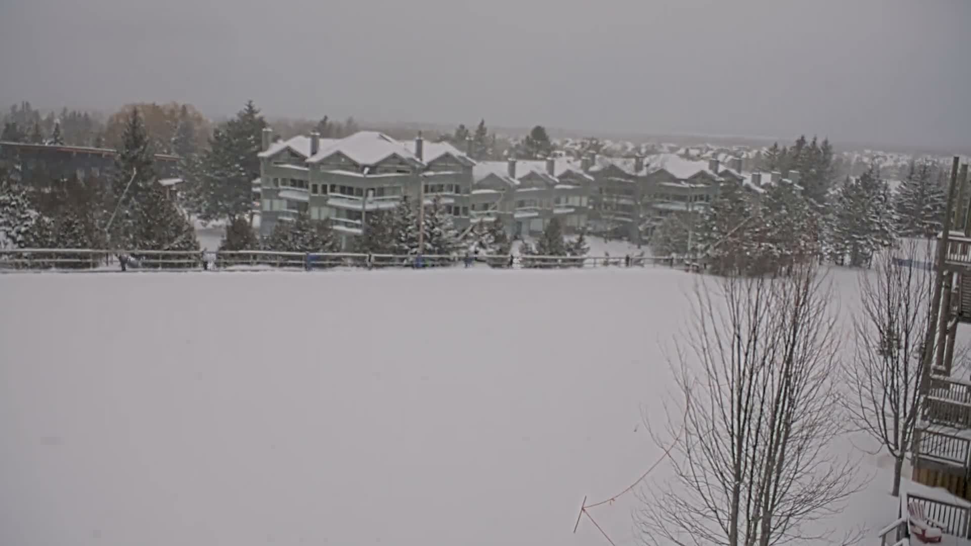 Blue Mountain Village Hotel Area & Collingwood City Skyline Live Cam - Collingwood, Blue Mountains, Simcoe, Ontario, Canada