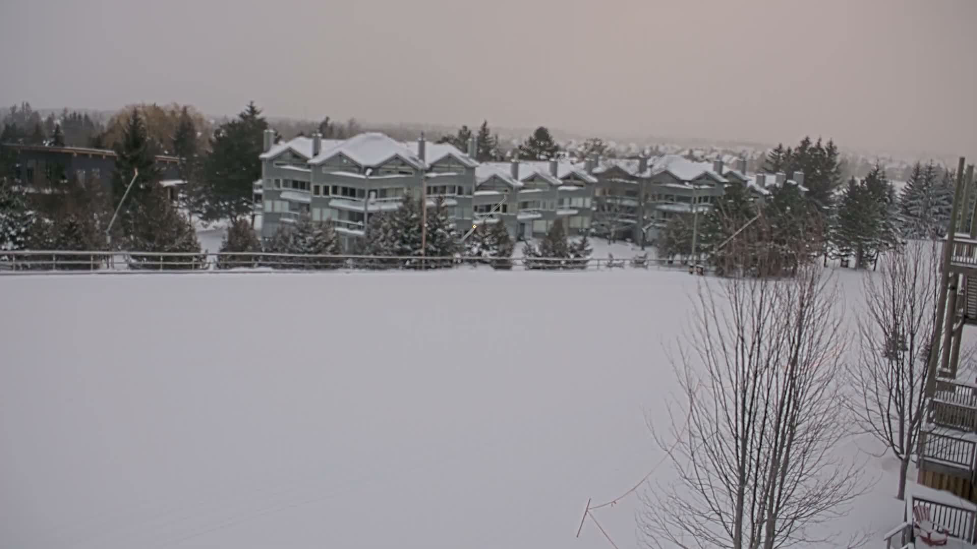 Blue Mountain Village Hotel Area & Collingwood City Skyline Live Cam - Collingwood, Blue Mountains, Simcoe, Ontario, Canada