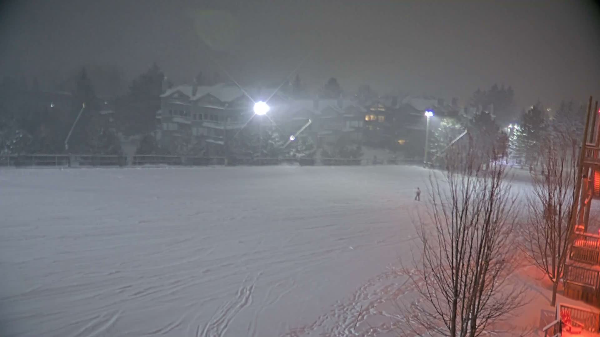 Blue Mountain Village Hotel Area & Collingwood City Skyline Live Cam - Collingwood, Blue Mountains, Simcoe, Ontario, Canada