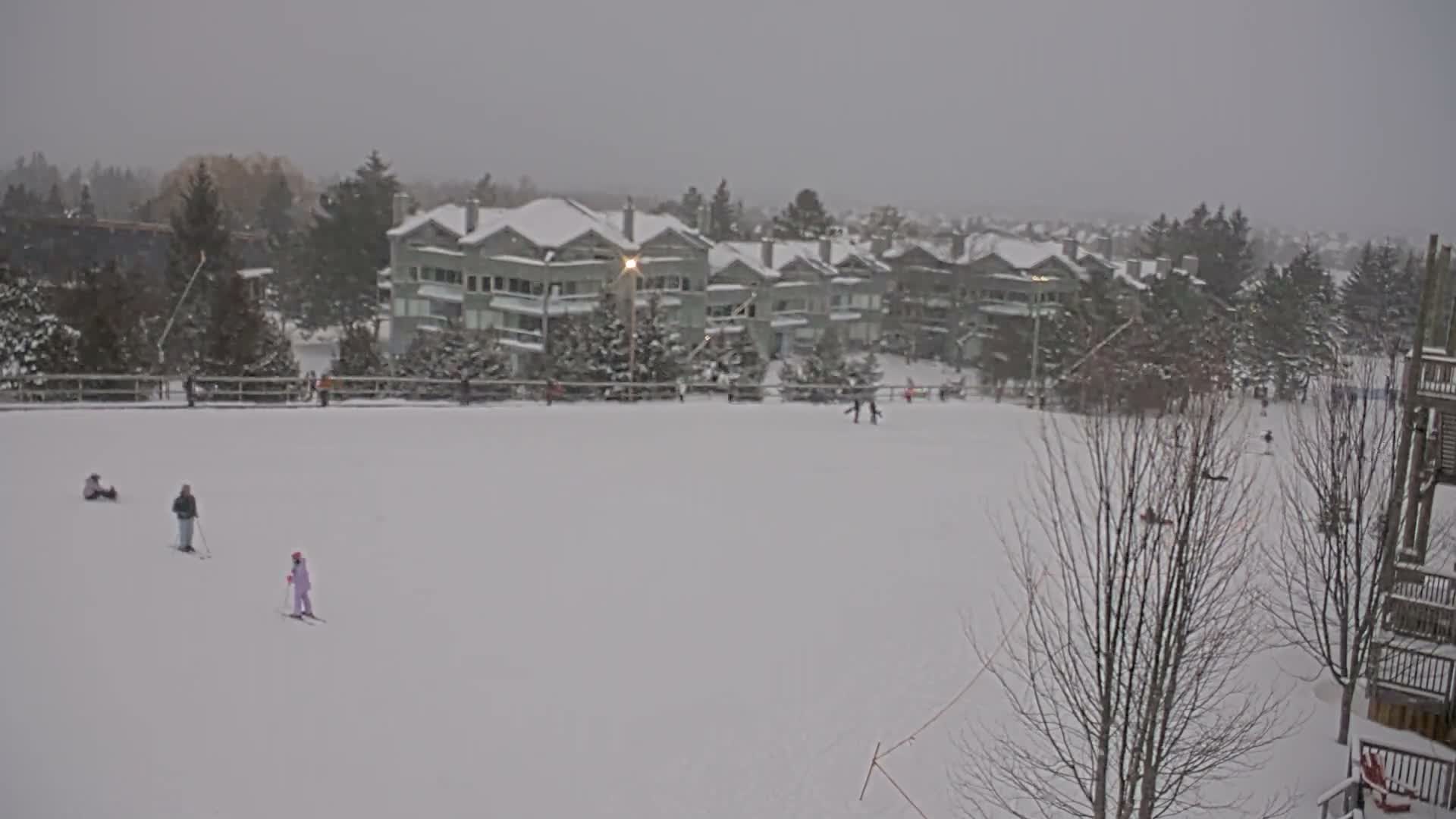 Blue Mountain Village Hotel Area & Collingwood City Skyline Live Cam - Collingwood, Blue Mountains, Simcoe, Ontario, Canada